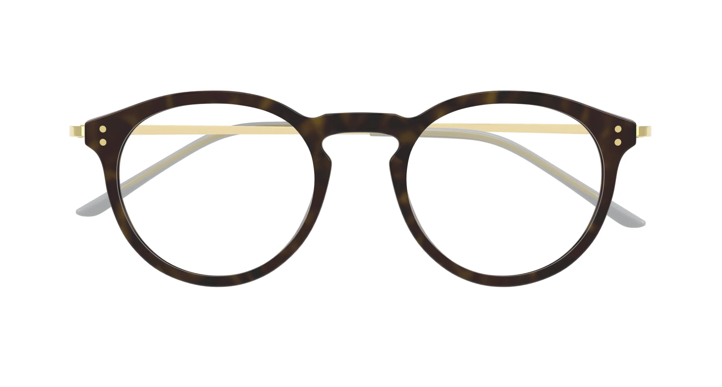 Gucci Uomo GG1710O 002 Montature da vista Acetato Havana Trasparente Rotonda - immagine 2