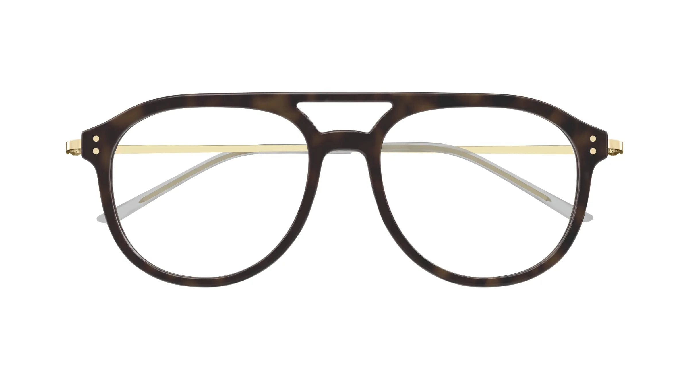 Gucci GG1708O 002 Montature da vista Acetato Havana Trasparente Pilot - immagine 2
