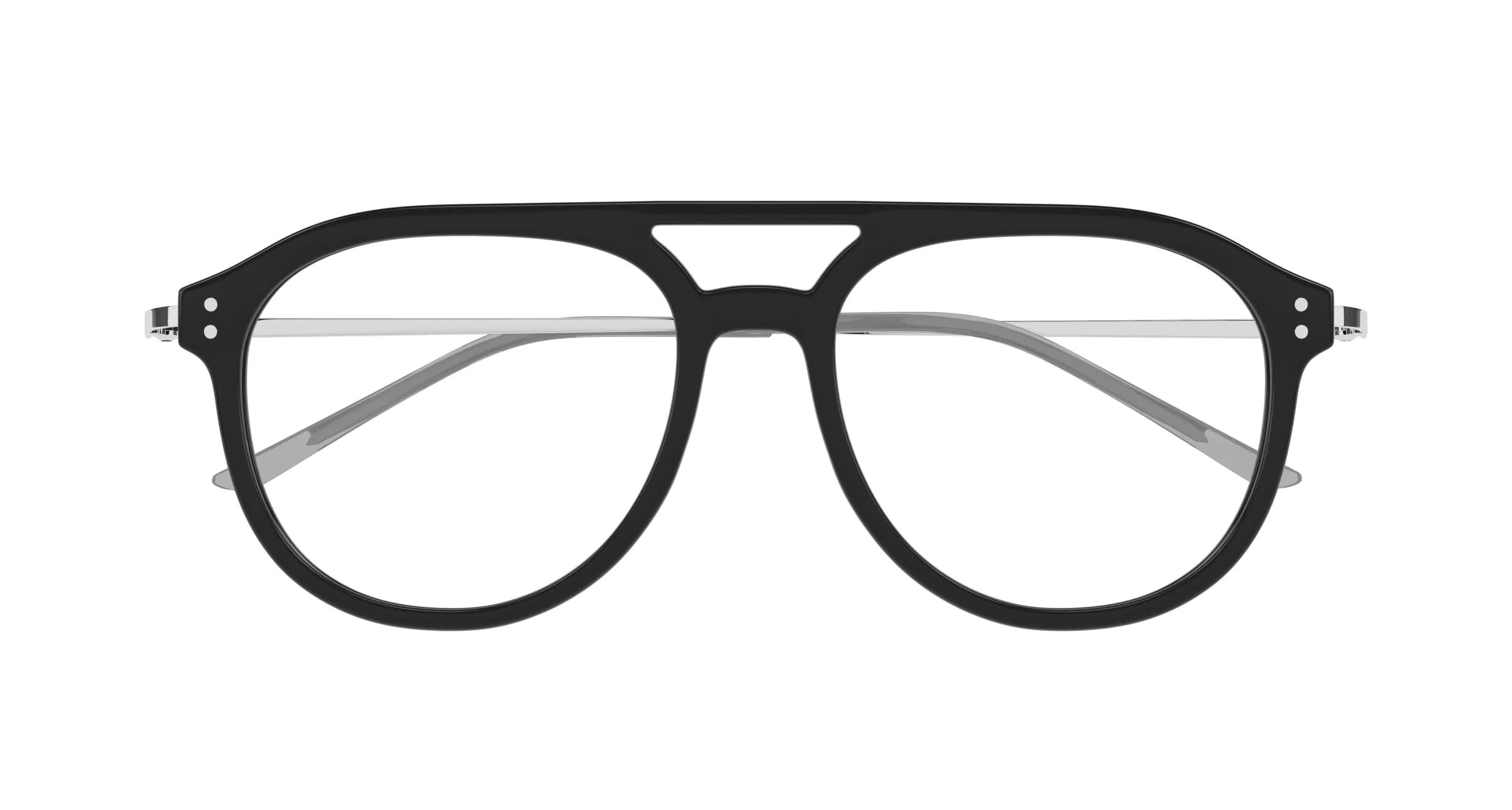 Gucci GG1708O 001 Montature da vista Acetato Nero Trasparente Pilot - immagine 2