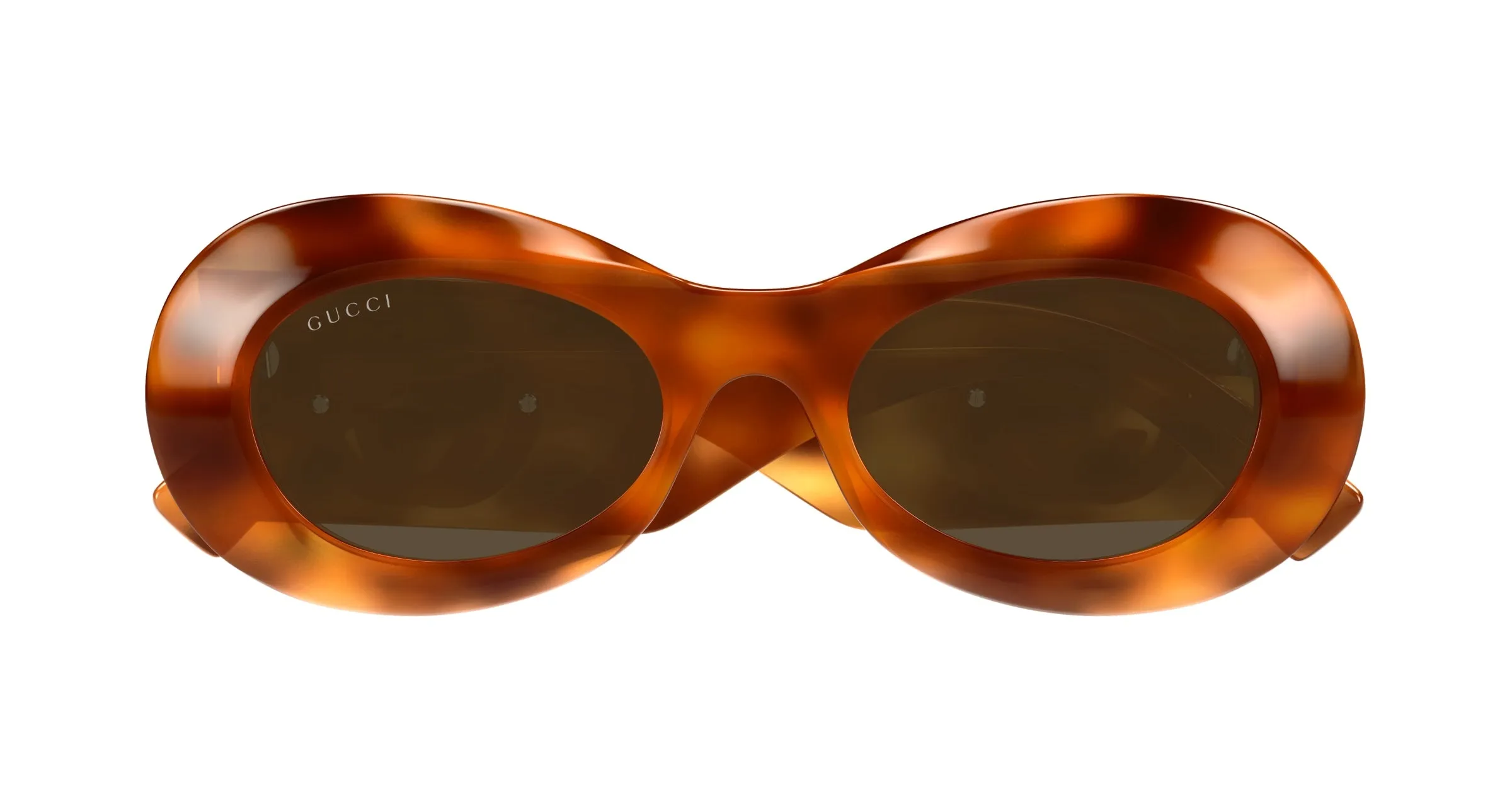 Gucci Donna GG1696S 002 Occhiali da sole Acetato Havana Marrone Rotonda - immagine 2