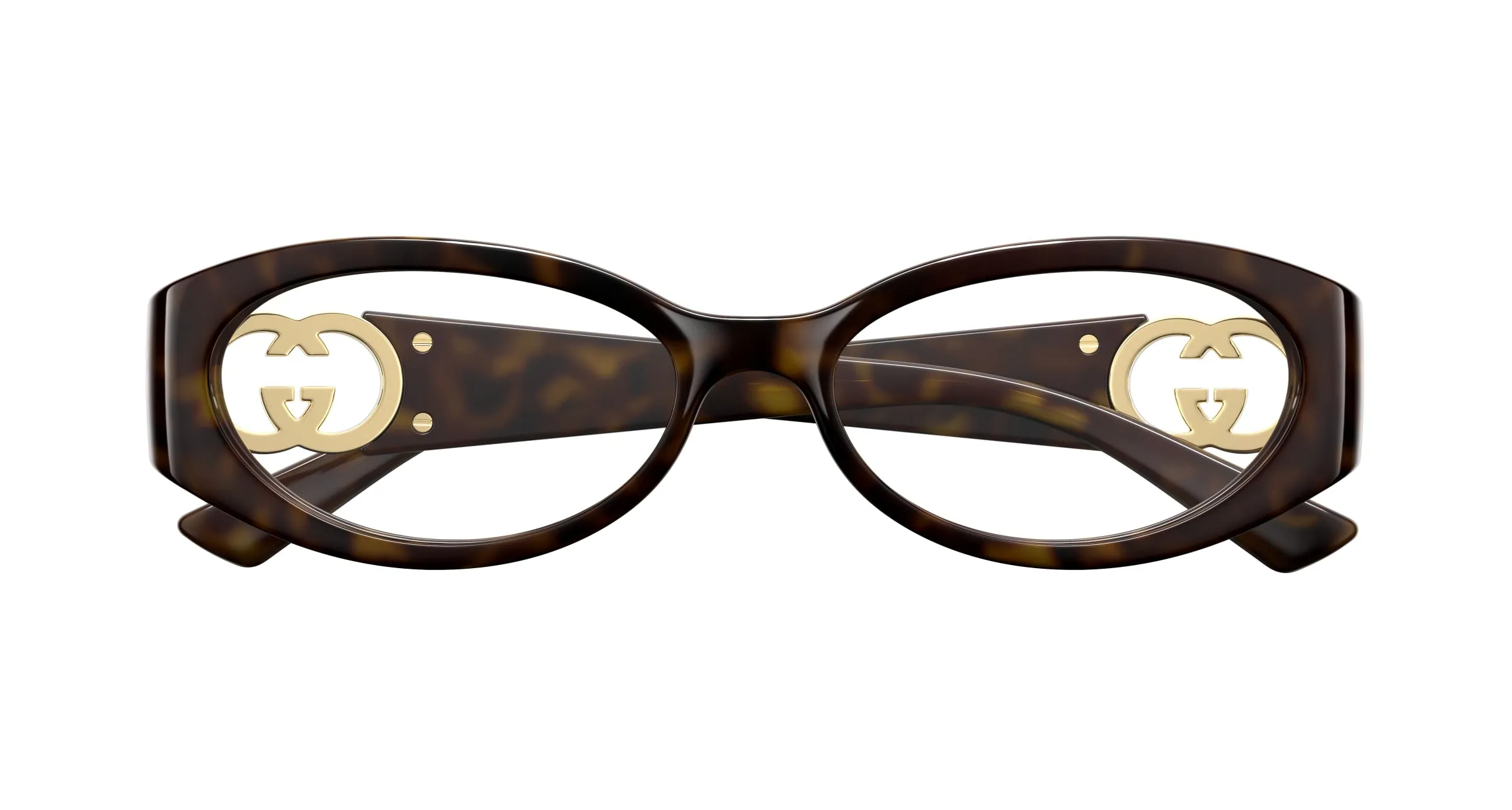 Gucci GG1693O 002 Montature da vista Iniettato Havana Trasparente Rotonda - immagine 2