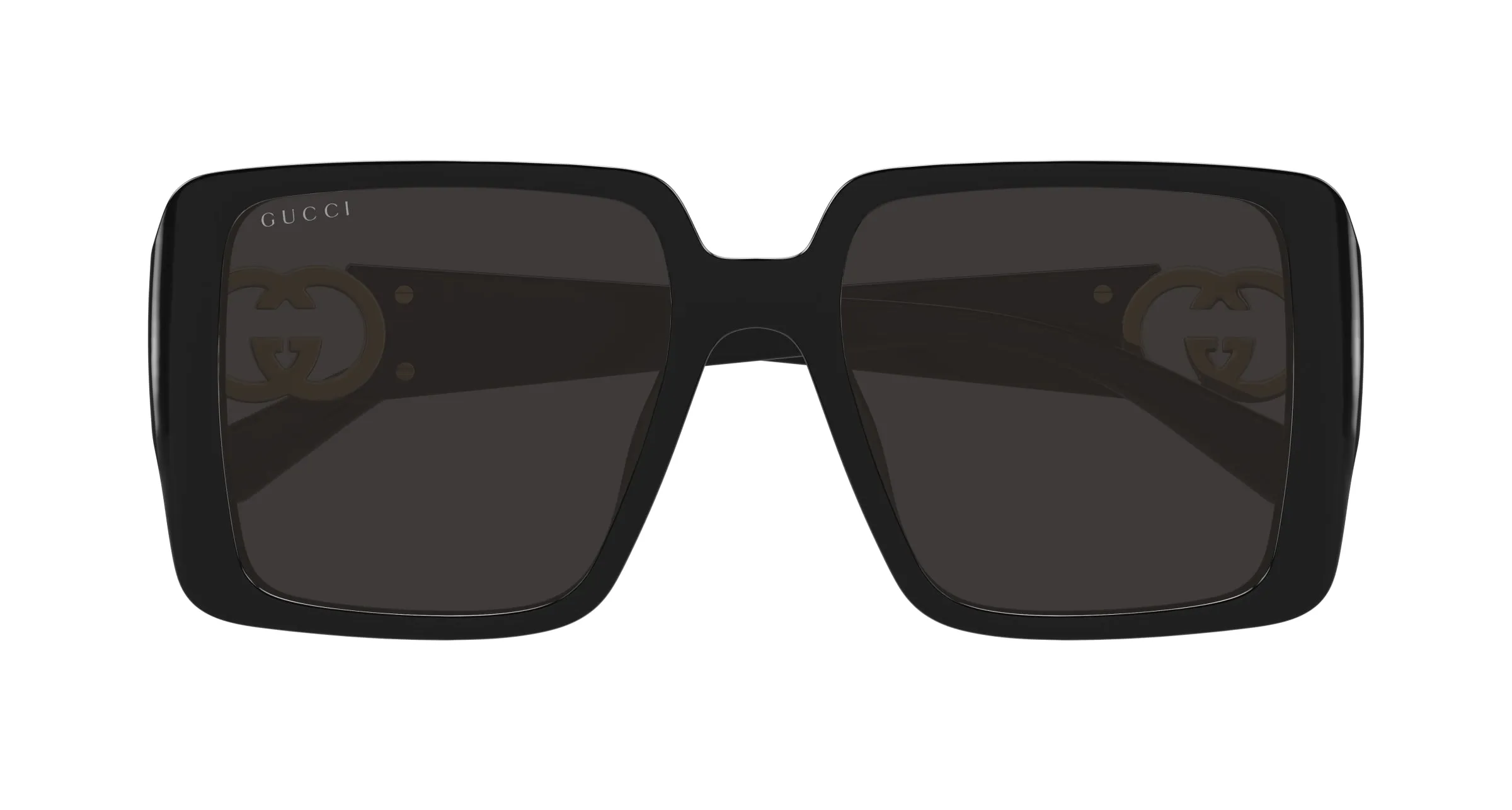 Gucci GG1692S 001 Occhiali da sole Iniettato Nero Grigio Squadrata - immagine 2