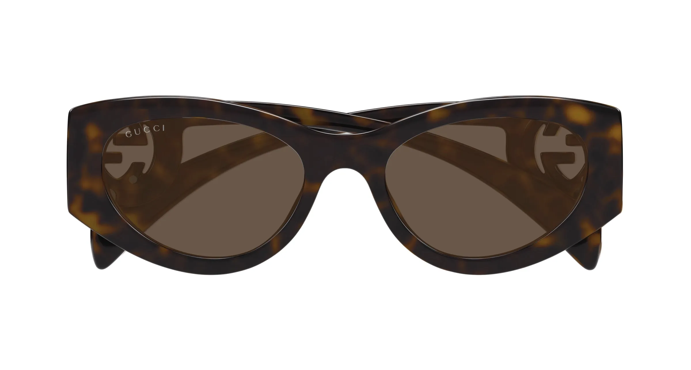 Gucci GG1691S 002 Occhiali da sole Iniettato Havana Marrone Cat Eye - immagine 2