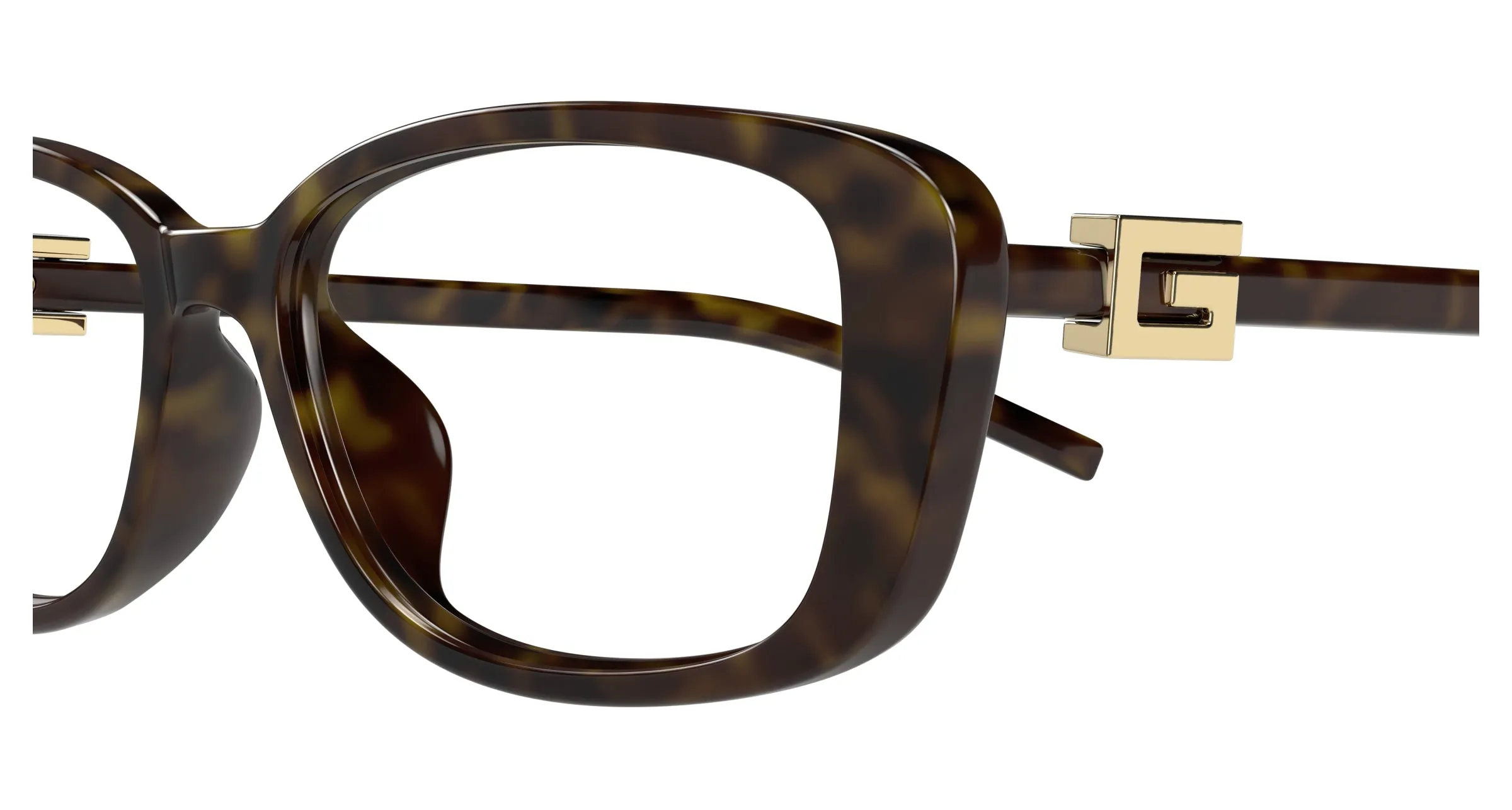 Gucci GG1685OK 003 Montature da vista Iniettato Havana Trasparente Squadrata - immagine 3