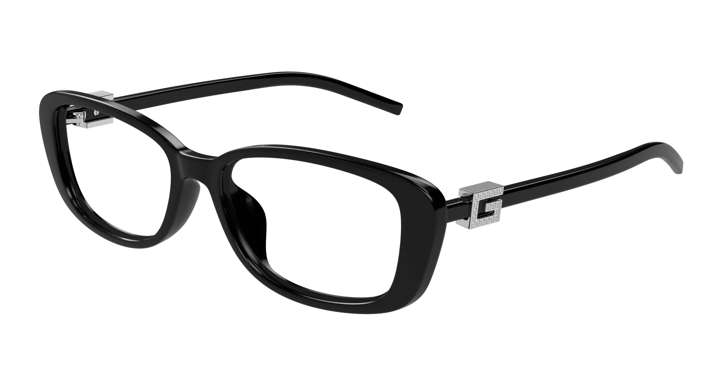 Gucci GG1685OK 002 Montature da vista Iniettato Nero Trasparente Squadrata - immagine 1