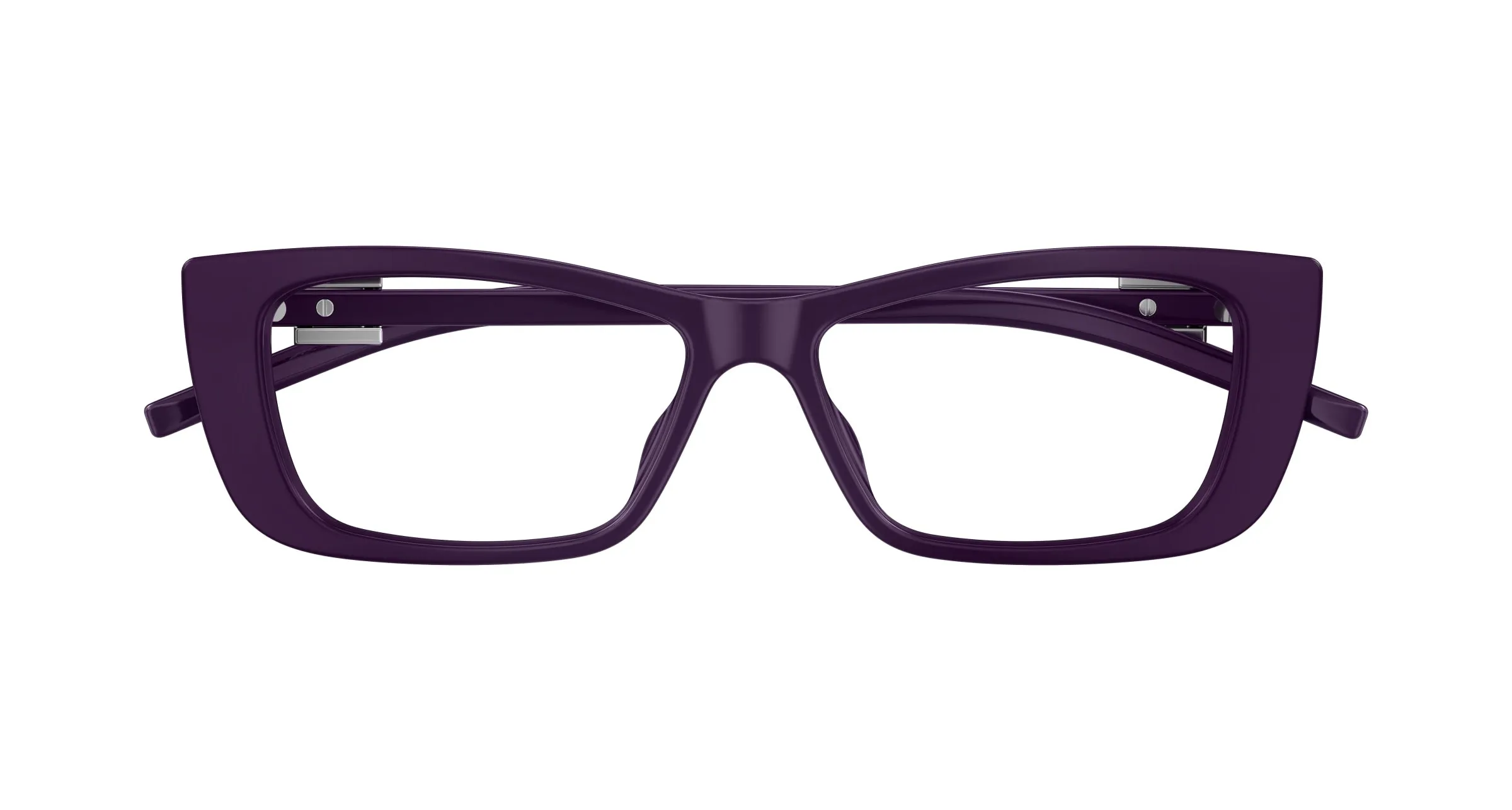 Gucci GG1682O 004 Montature da vista Iniettato Viola Trasparente Cat Eye - immagine 2