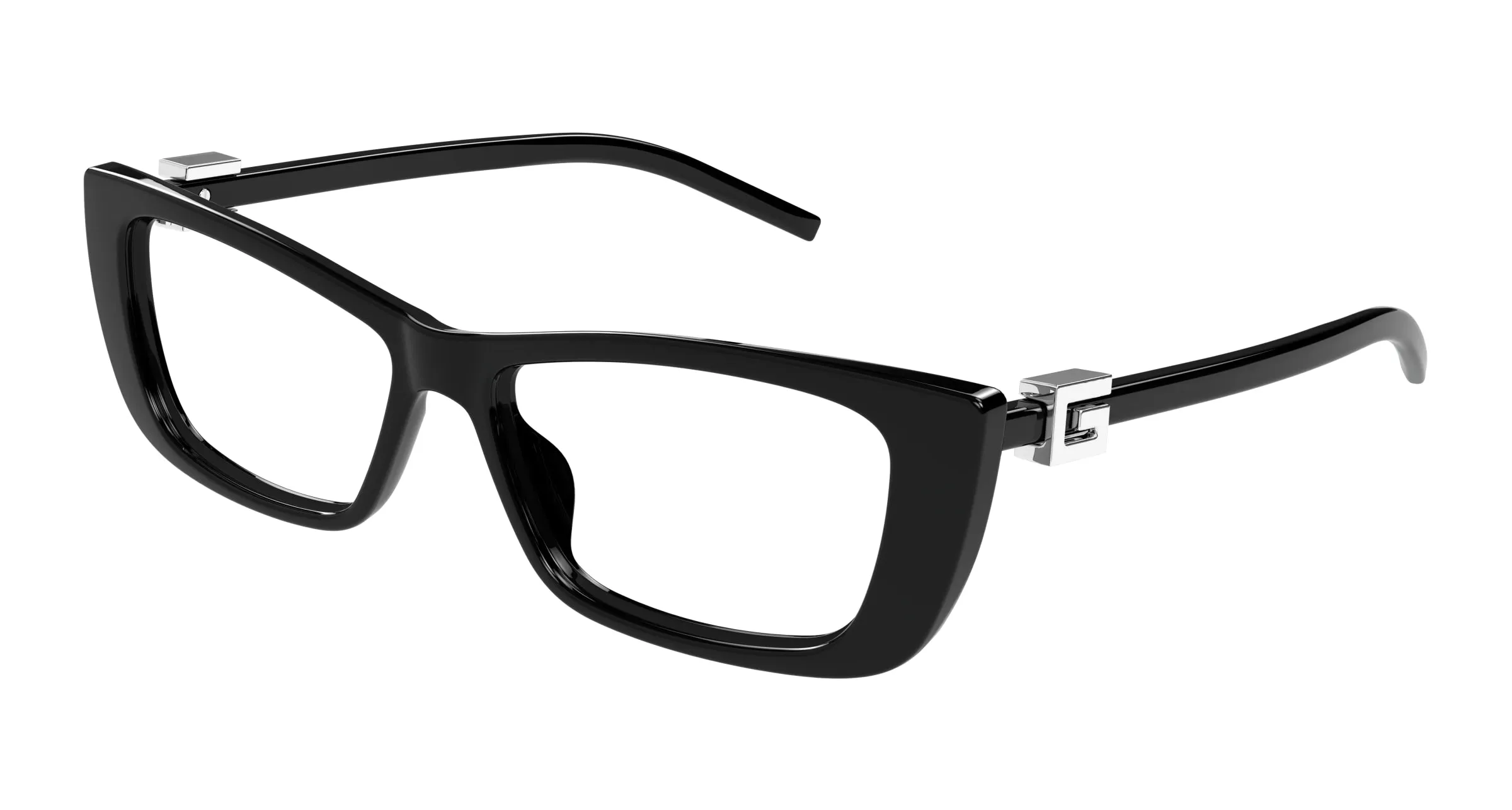 Gucci GG1682O 001 Montature da vista Iniettato Nero Trasparente Cat Eye - immagine 1
