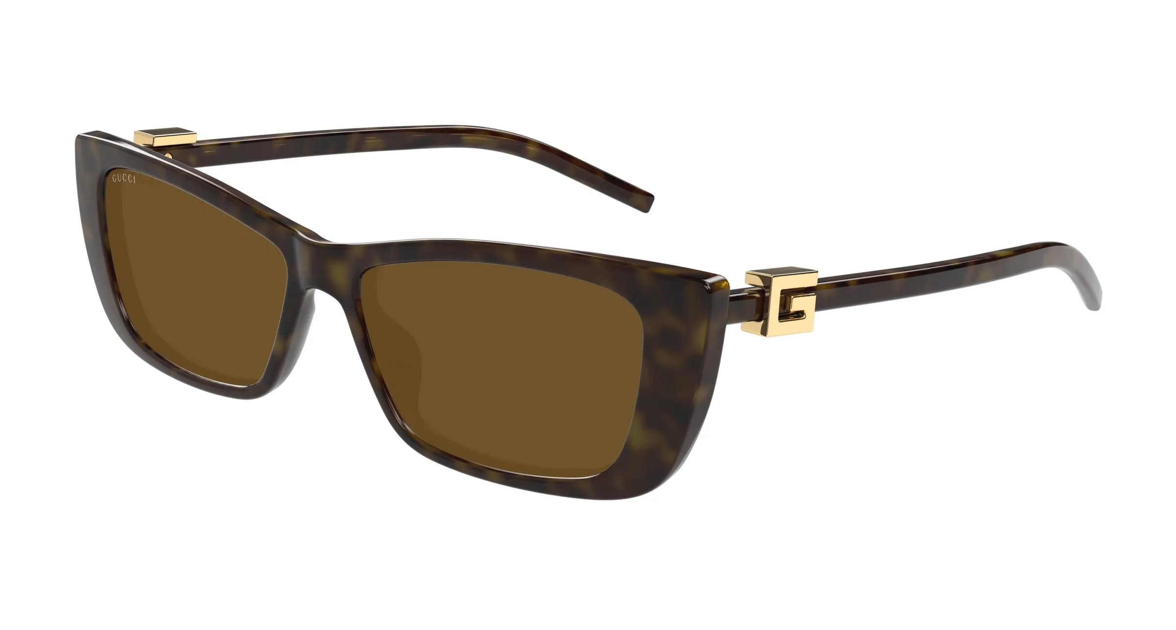 Gucci GG1681S 004 Occhiali da sole Iniettato Havana Marrone Cat Eye - immagine 1