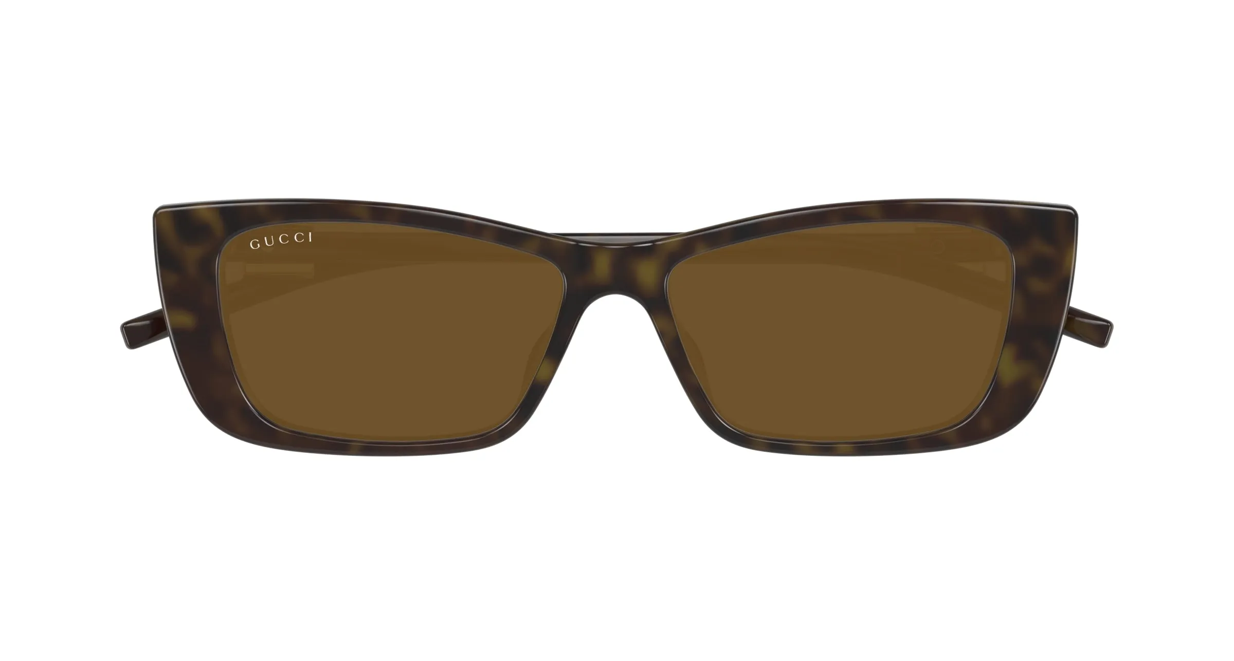 Gucci GG1681S 004 Occhiali da sole Iniettato Havana Marrone Cat Eye - immagine 2