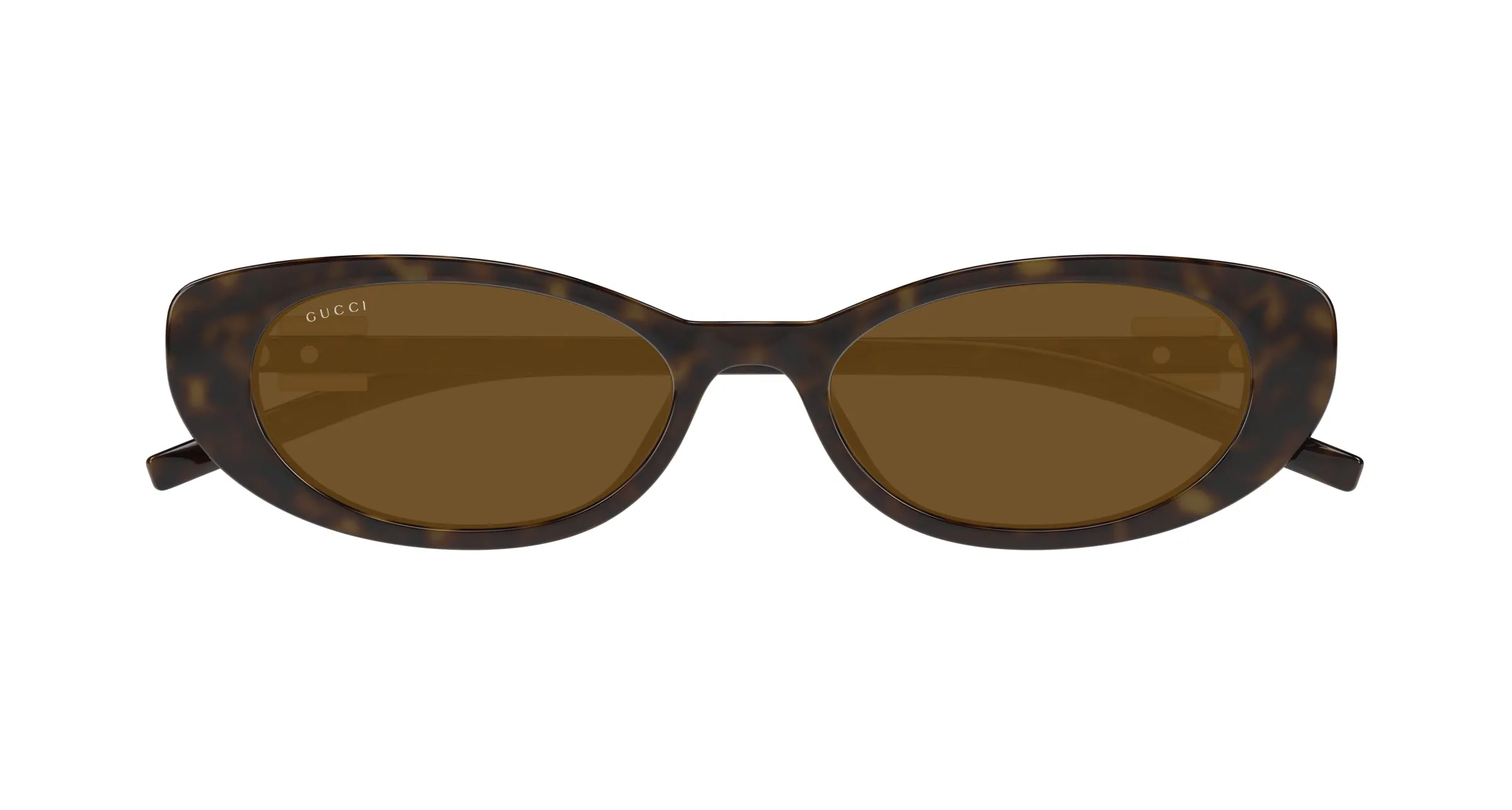 Gucci GG1680S 004 Occhiali da sole Iniettato Havana Marrone Cat Eye - immagine 2