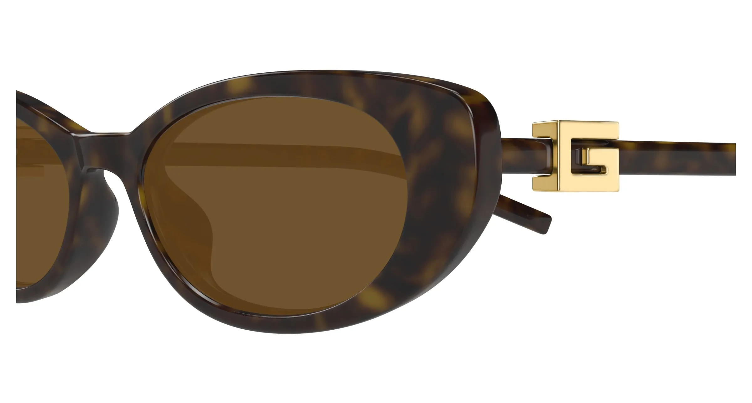 Gucci GG1680S 004 Occhiali da sole Iniettato Havana Marrone Cat Eye - immagine 3