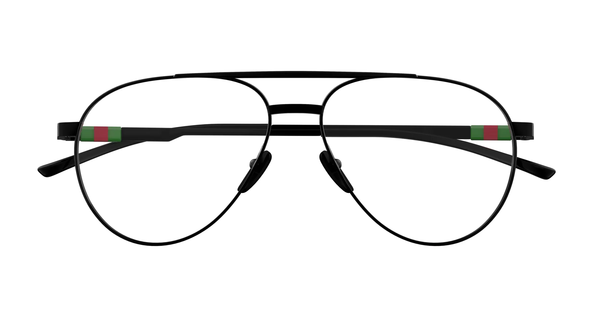 Gucci GG1679O 003 Montature da vista Metallo Nero Trasparente Pilot - immagine 2