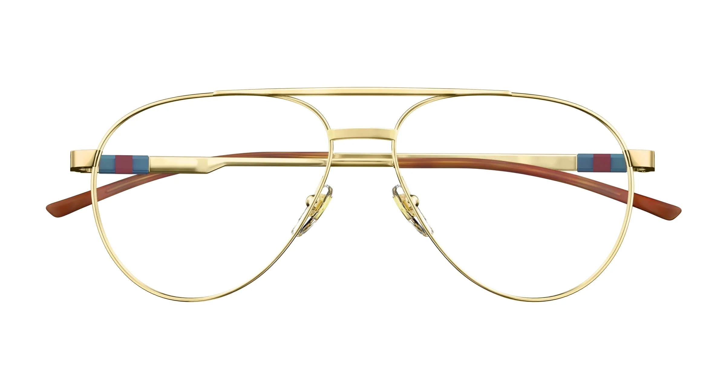 Gucci GG1679O 002 Montature da vista Metallo Oro Trasparente Pilot - immagine 2