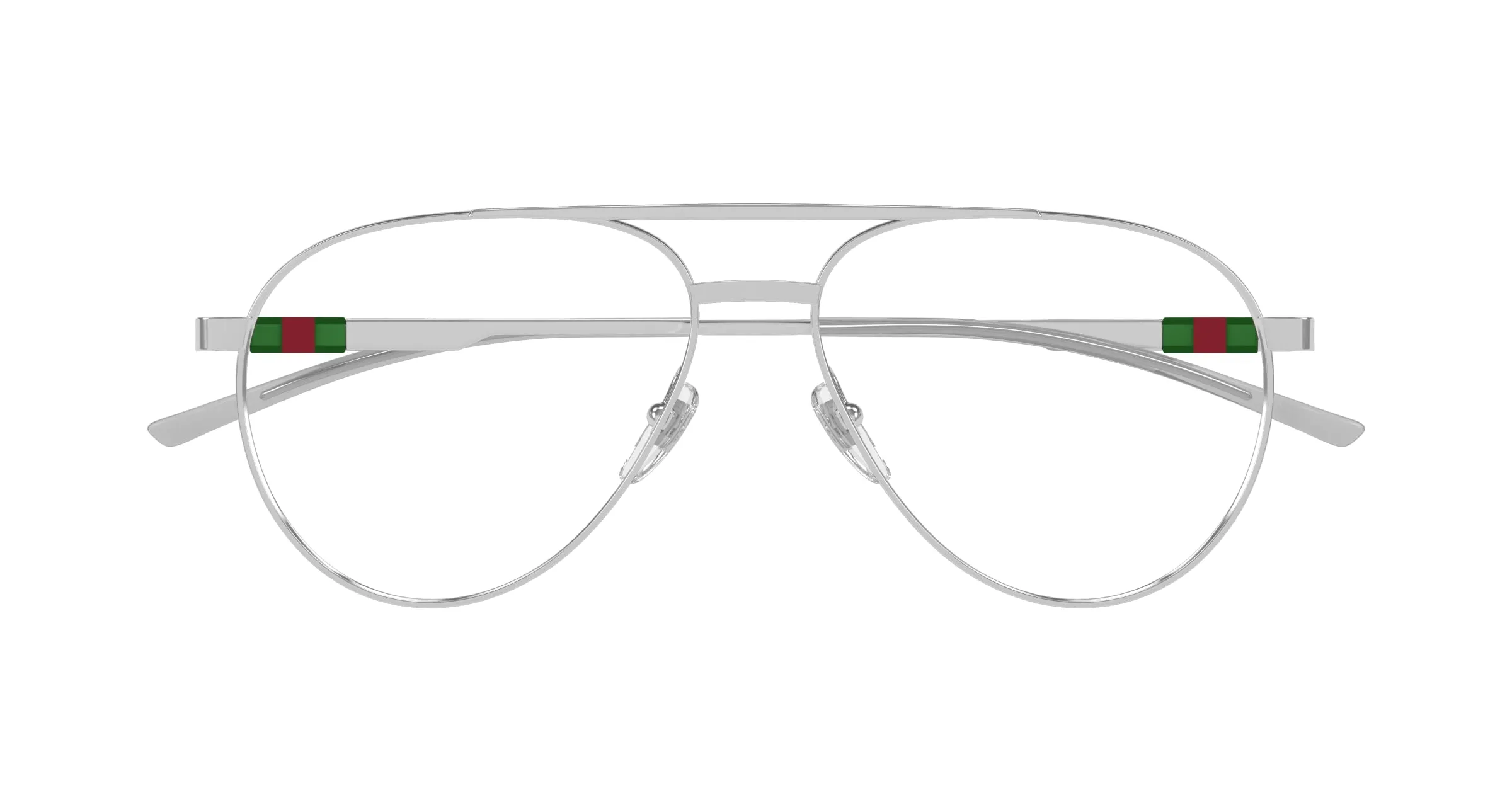 Gucci GG1679O 001 Montature da vista Metallo Argento Trasparente Pilot - immagine 2
