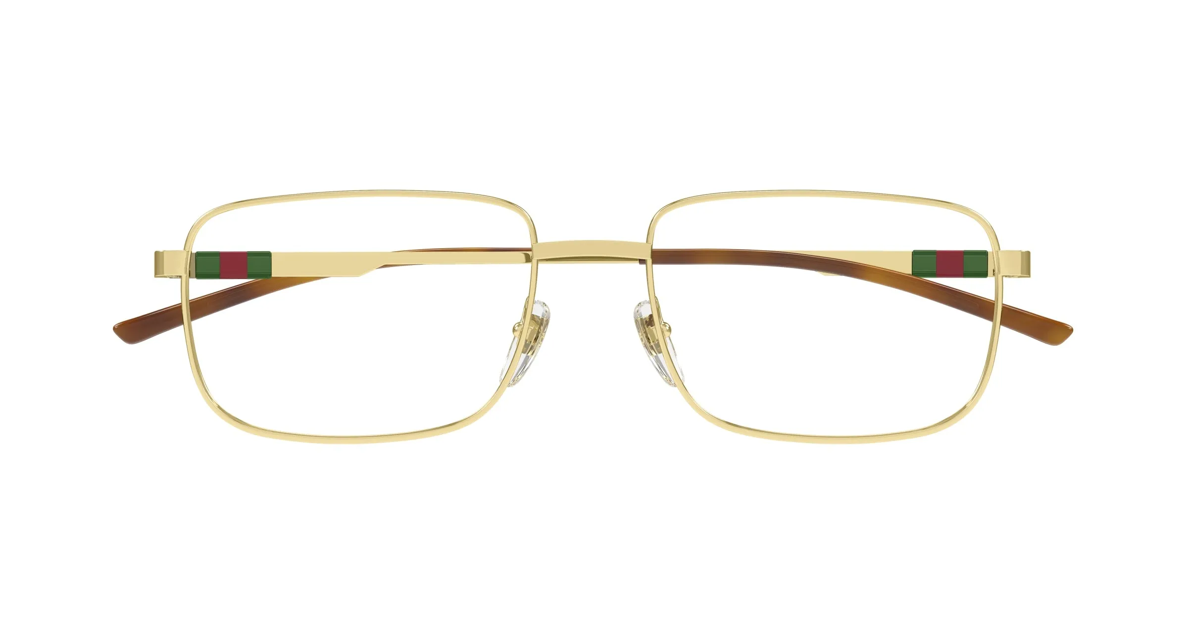 Gucci GG1678O 005 Montature da vista Metallo Oro Trasparente Squadrata - immagine 2