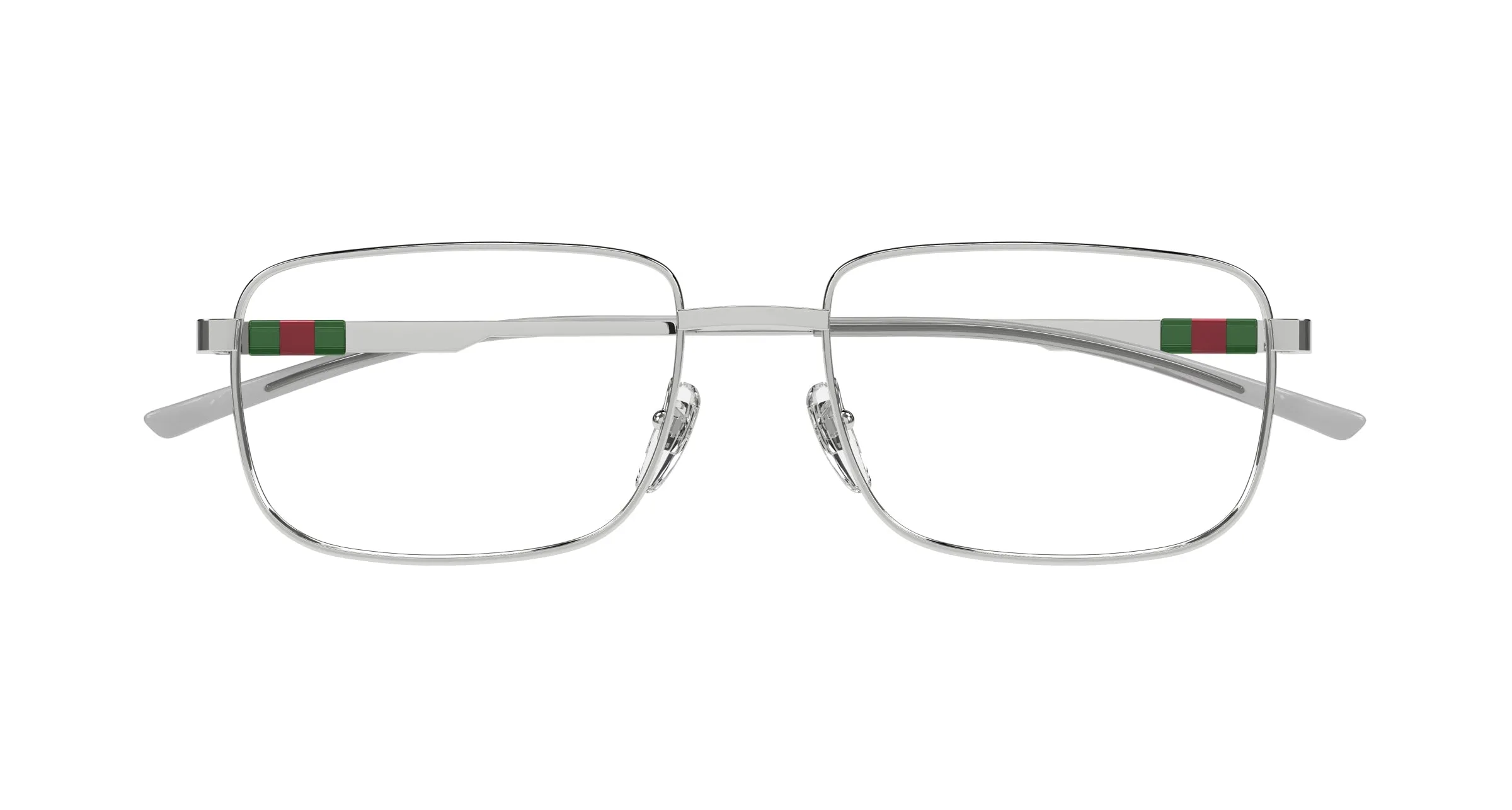 Gucci GG1678O 004 Montature da vista Metallo Argento Trasparente Squadrata - immagine 2