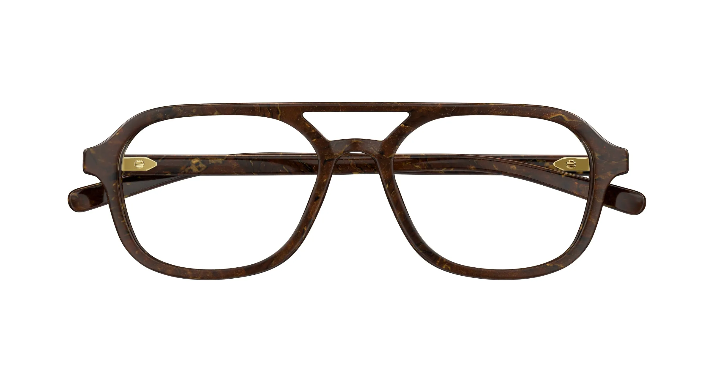 Gucci GG1673O 003 Montature da vista Acetato Marrone Trasparente Pilot - immagine 2