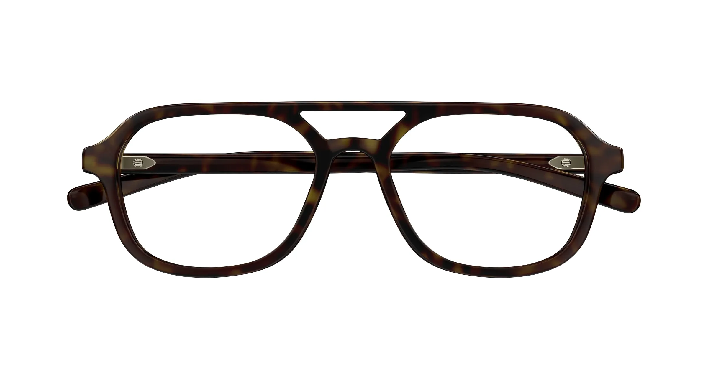 Gucci GG1673O 002 Montature da vista Acetato Havana Trasparente Pilot - immagine 2