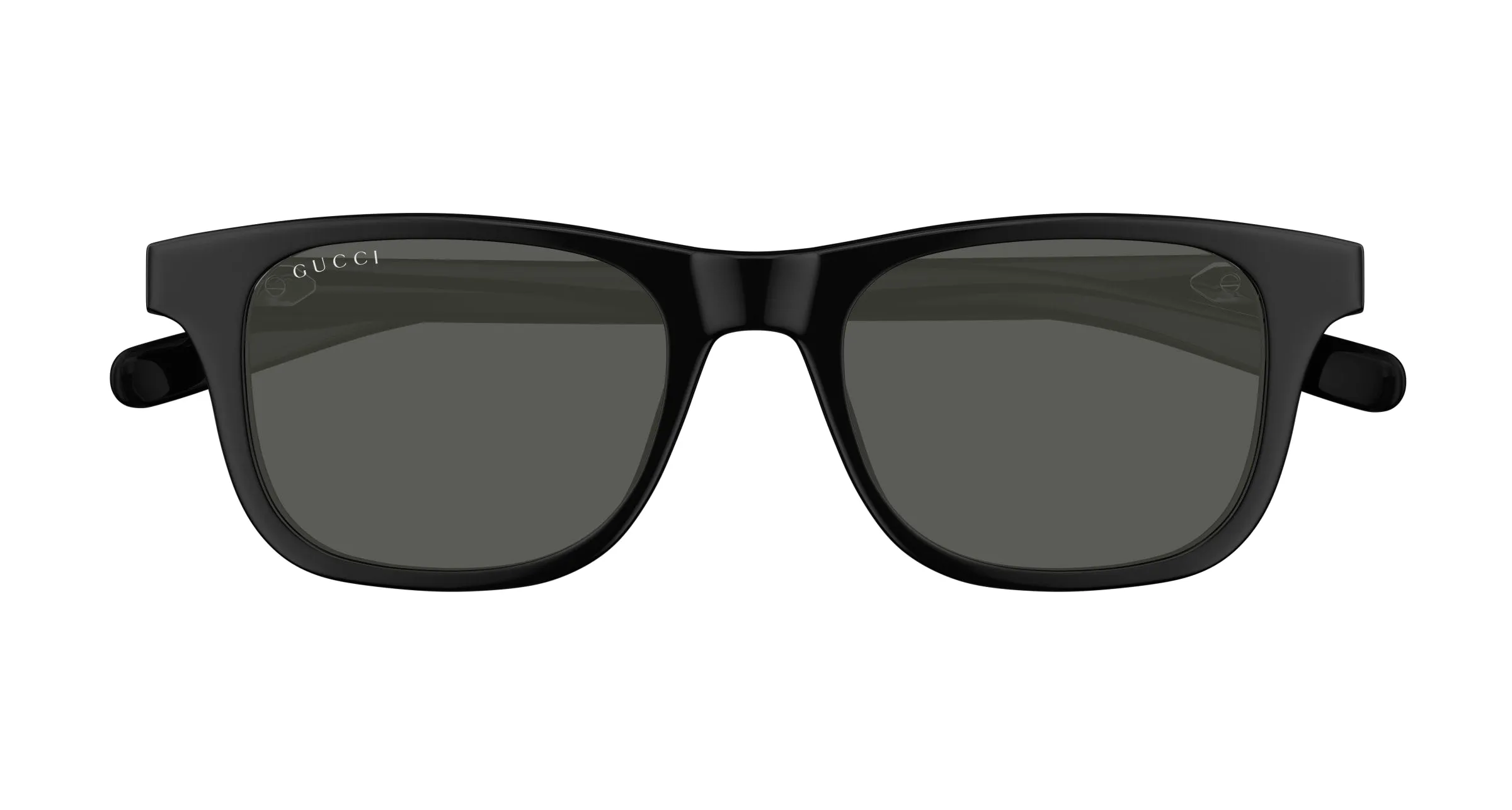 Gucci GG1671S 001 Occhiali da sole Acetato Nero Grigio Rotonda - immagine 2