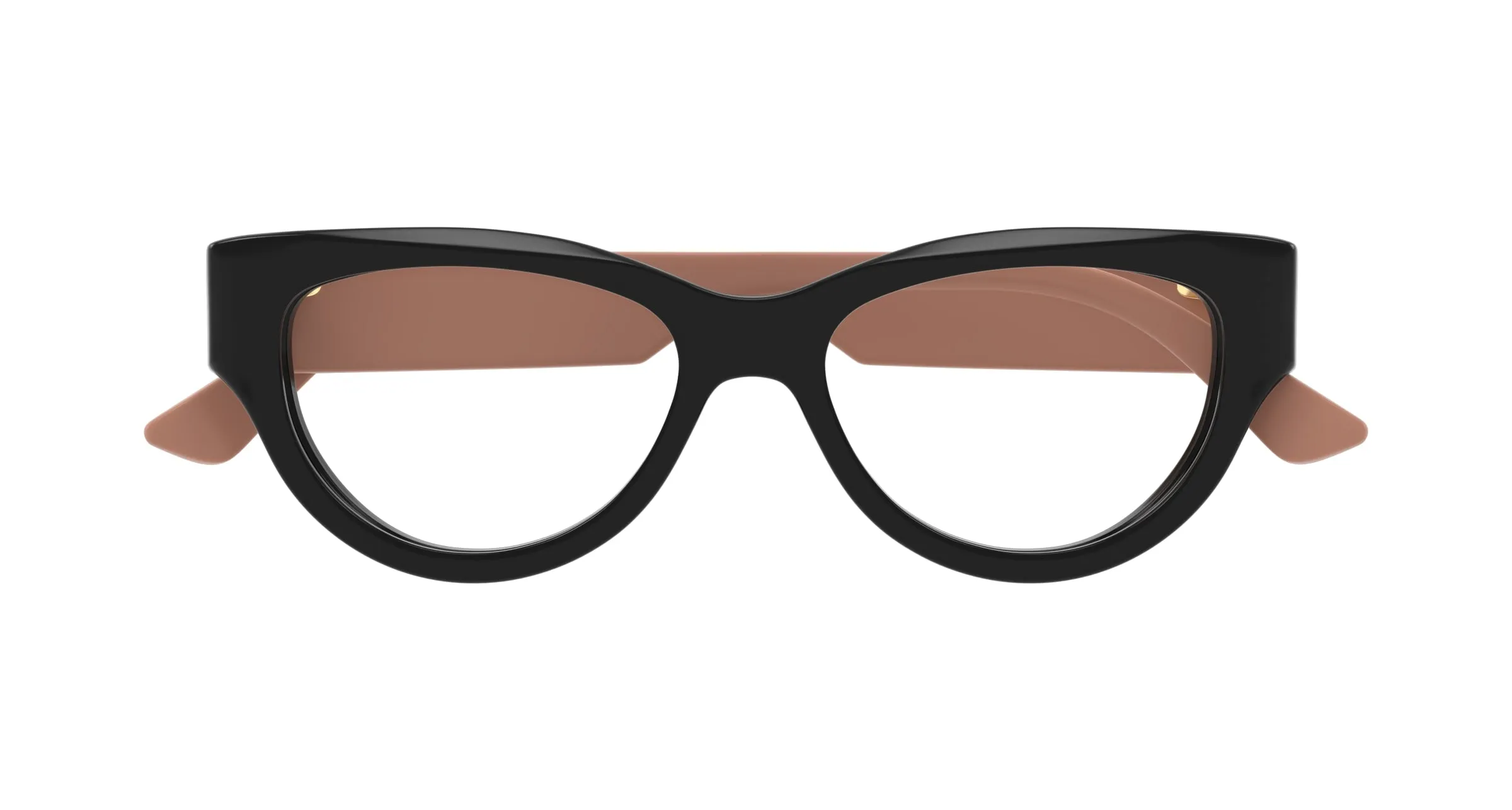 Gucci GG1665O 008 Montature da vista Acetato Nero Trasparente Cat Eye - immagine 2
