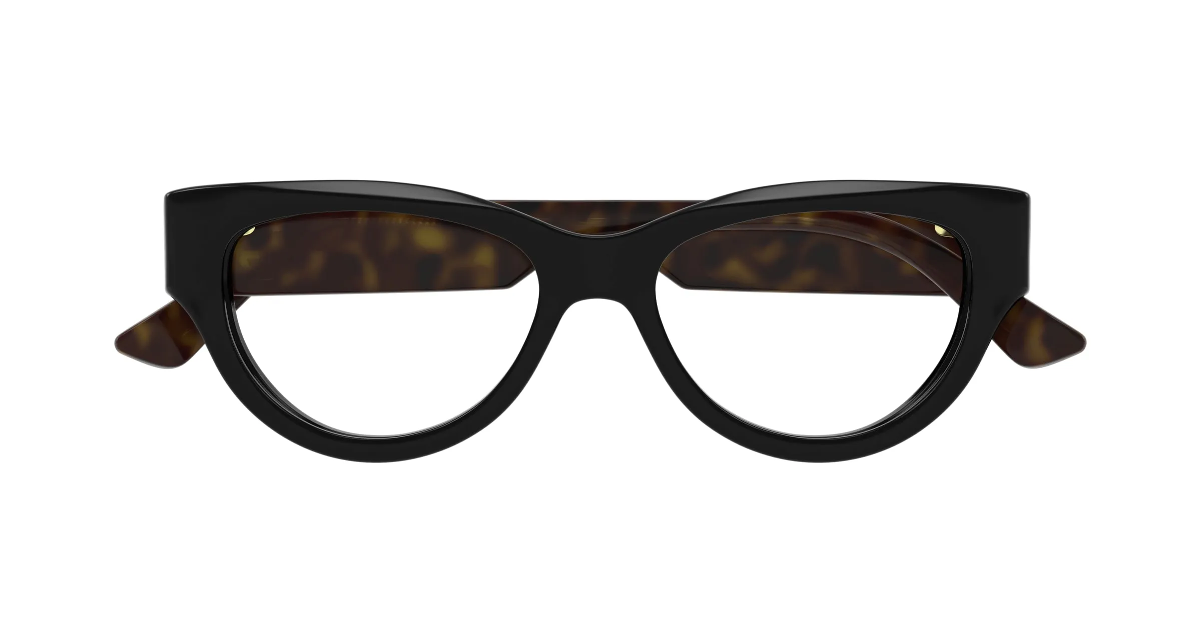 Gucci GG1665O 005 Montature da vista Acetato Nero Trasparente Cat Eye - immagine 2