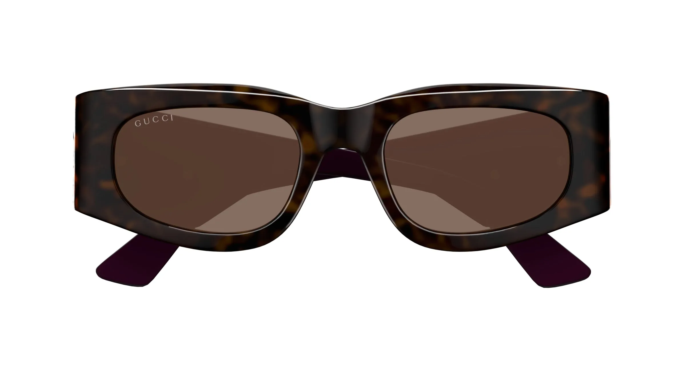 Gucci Donna GG1664S 004 Occhiali da sole Acetato Havana Marrone Squadrata - immagine 2