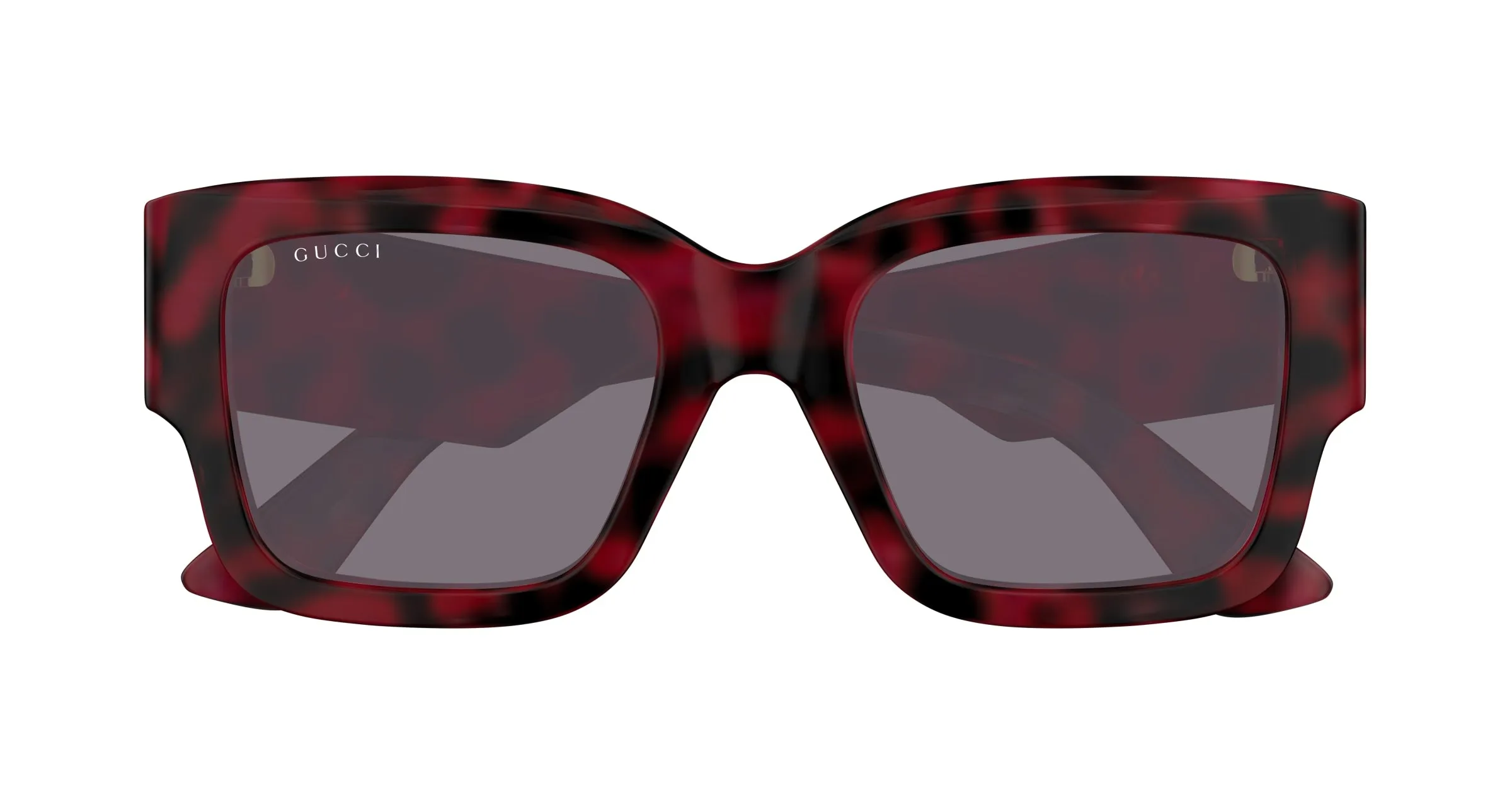 Gucci GG1663S 003 Occhiali da sole Acetato Havana Viola Squadrata - immagine 2