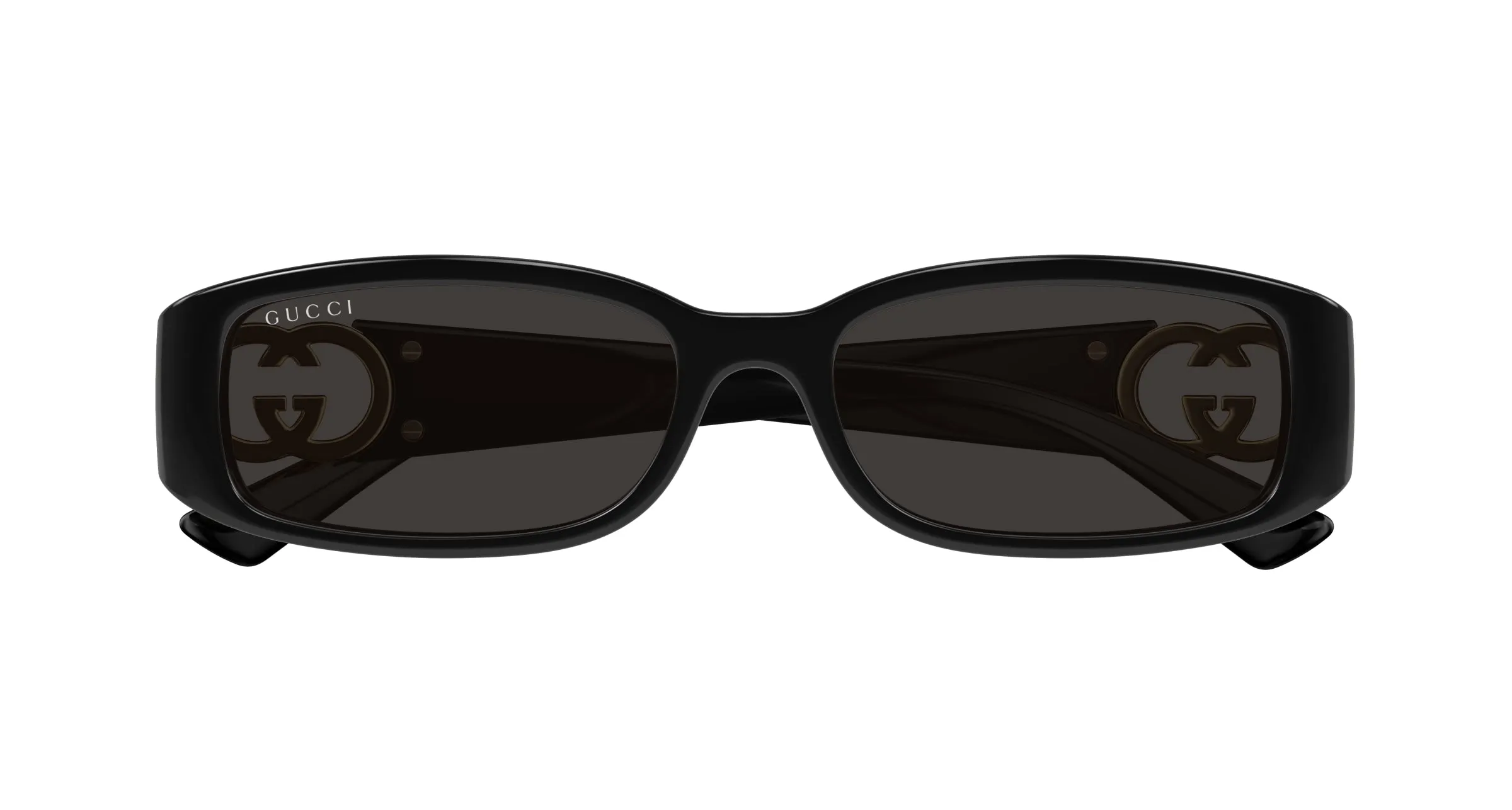 Gucci GG1661S 001 Occhiali da sole Iniettato Nero Grigio Squadrata - immagine 2