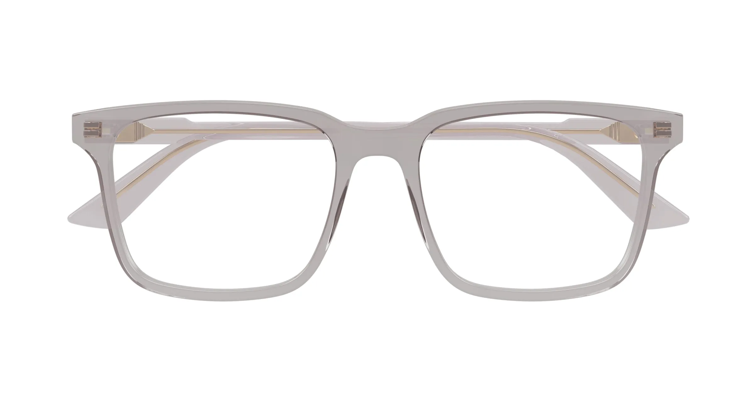 Gucci GG1120O 007 Montature da vista Acetato Grigio Trasparente Squadrata - immagine 2