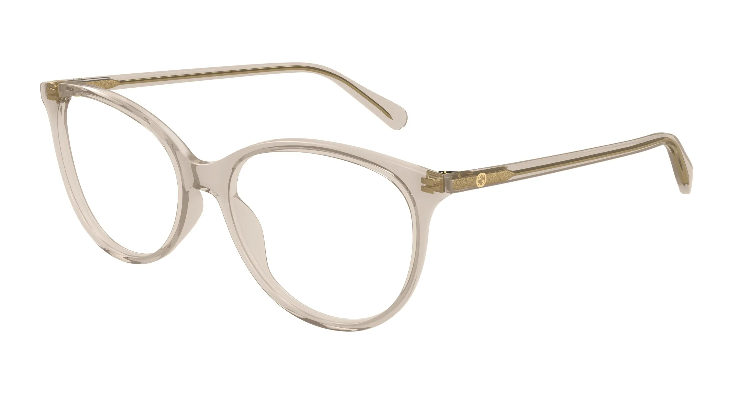 Gucci GG0550O 020 Montature da vista Marrone Trasparente Cat Eye - immagine 1
