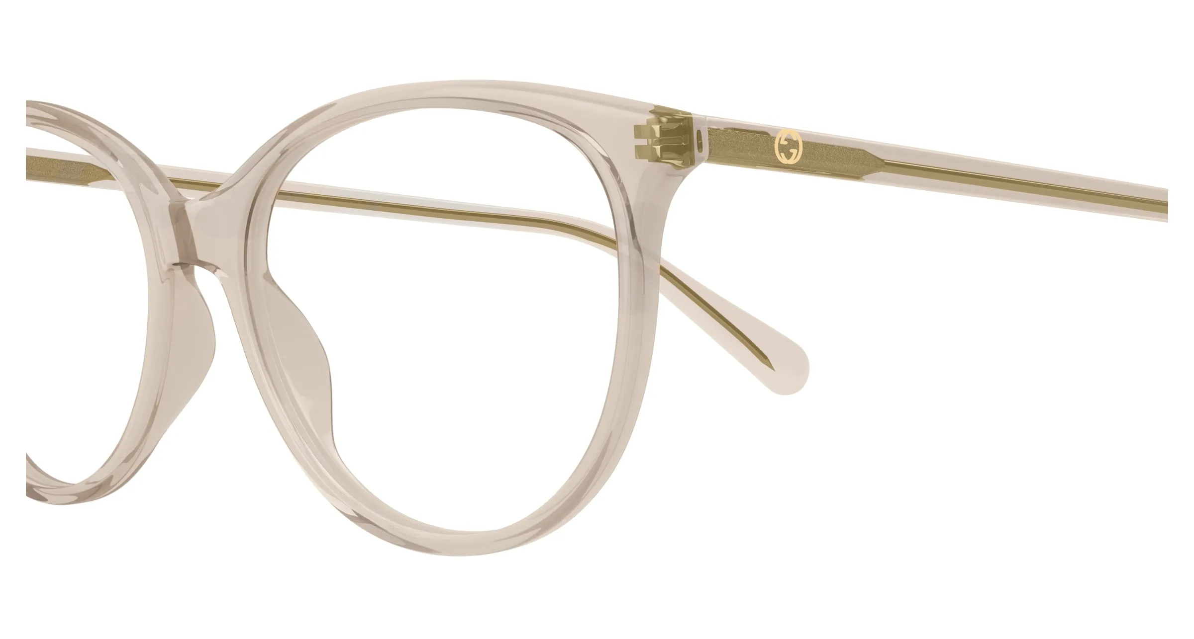 Gucci GG0550O 020 Montature da vista Marrone Trasparente Cat Eye - immagine 3
