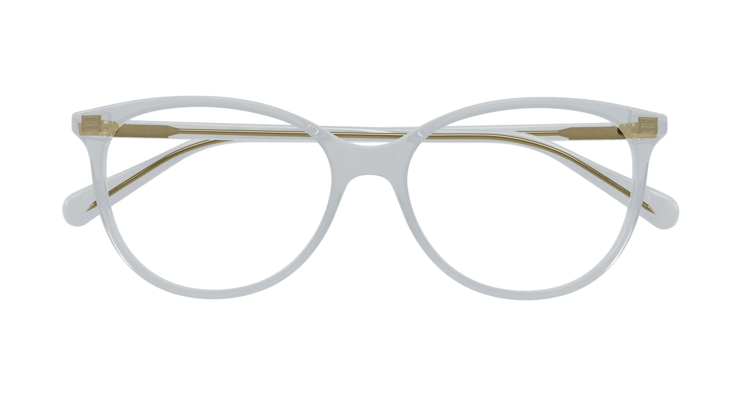 Gucci Donna GG0550O 014 Montature da vista Grigio Trasparente Cat Eye - immagine 2