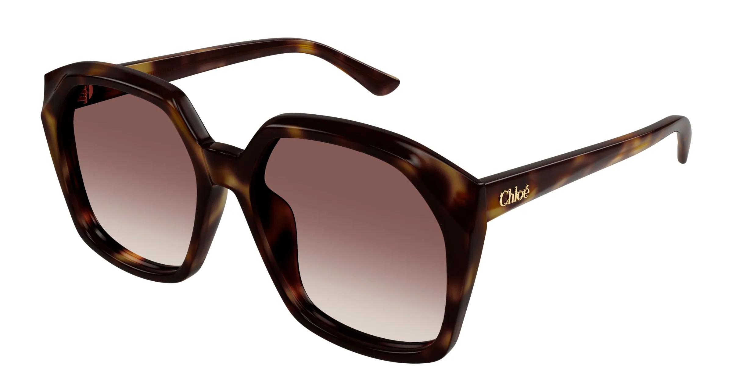 Chloé CH0280S 006 Occhiali da sole Acetato Havana Rosso Squadrata - immagine 1