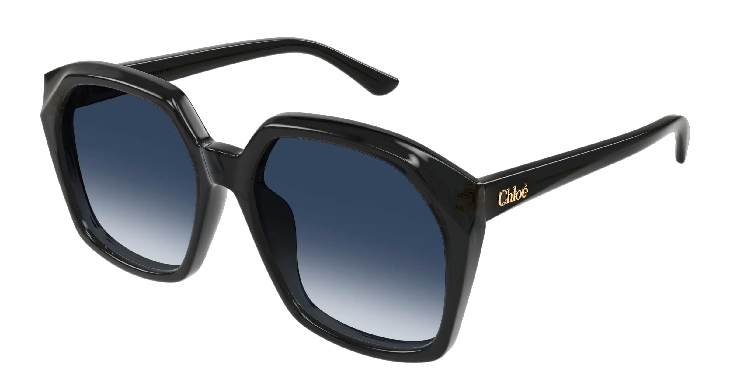 Chloé CH0280S 002 Occhiali da sole Acetato Nero Blu Squadrata - immagine 1