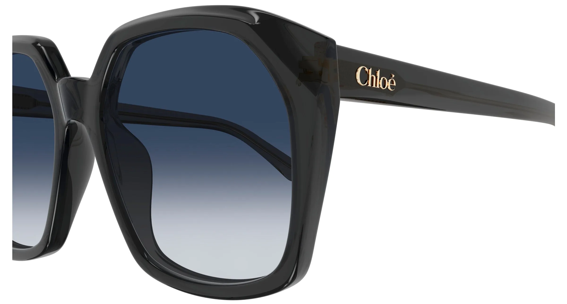 Chloé CH0280S 002 Occhiali da sole Acetato Nero Blu Squadrata - immagine 3