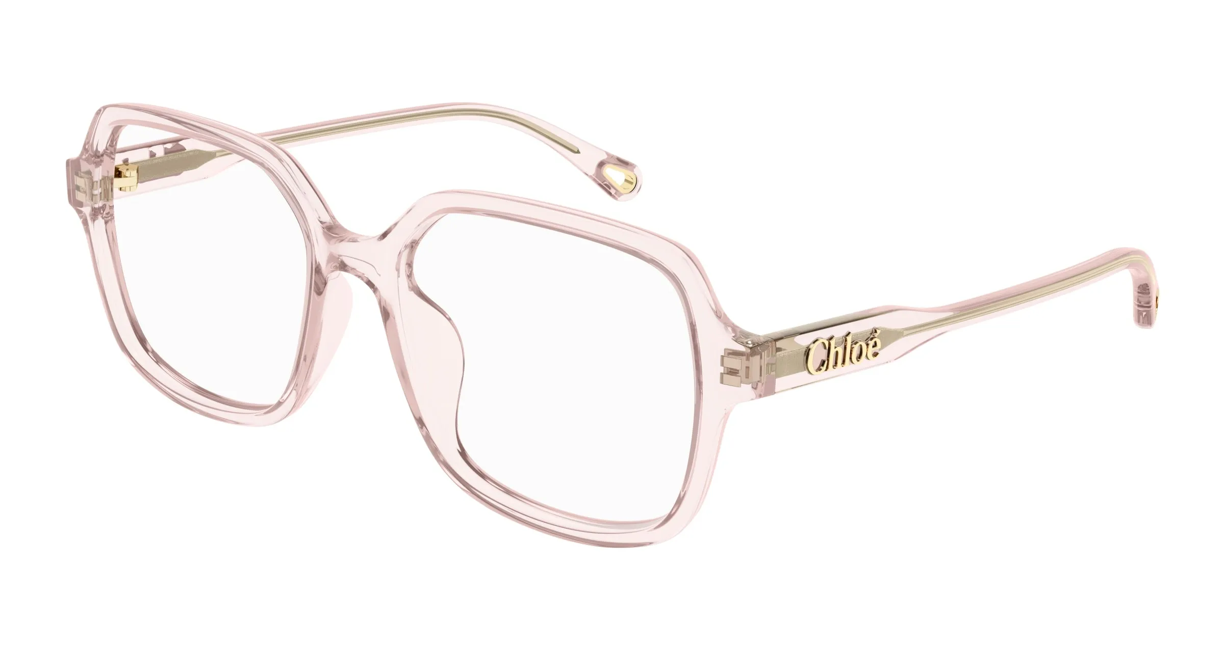 Chloé CH0277OA 003 Montature da vista Acetato Rosa Trasparente Squadrata - immagine 1