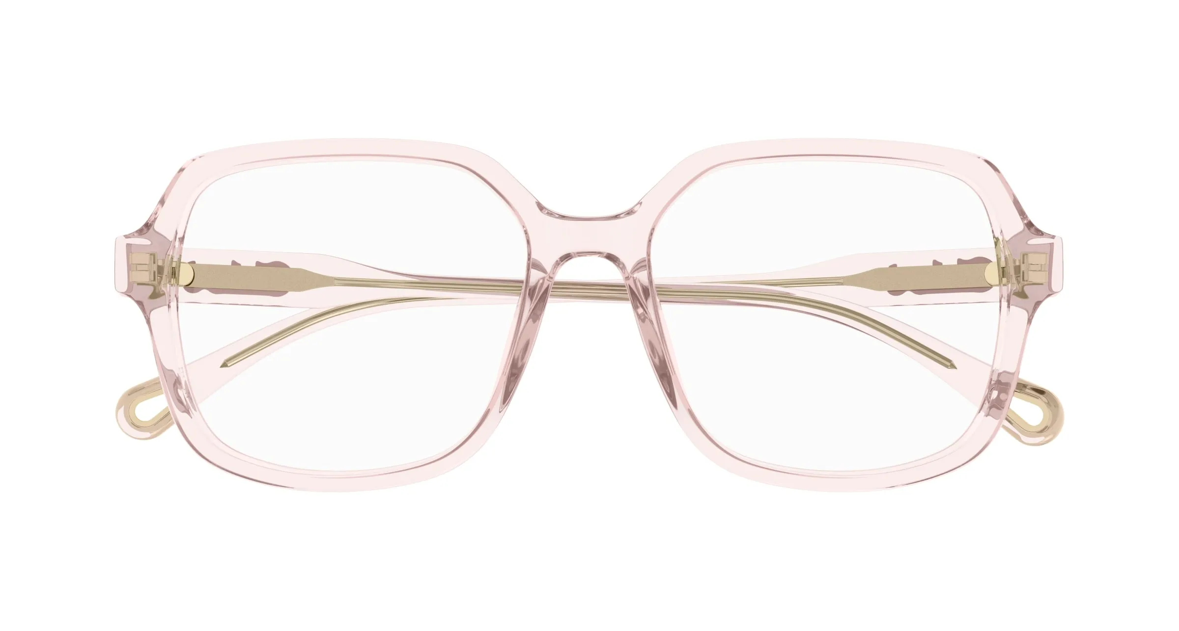 Chloé CH0277OA 003 Montature da vista Acetato Rosa Trasparente Squadrata - immagine 2