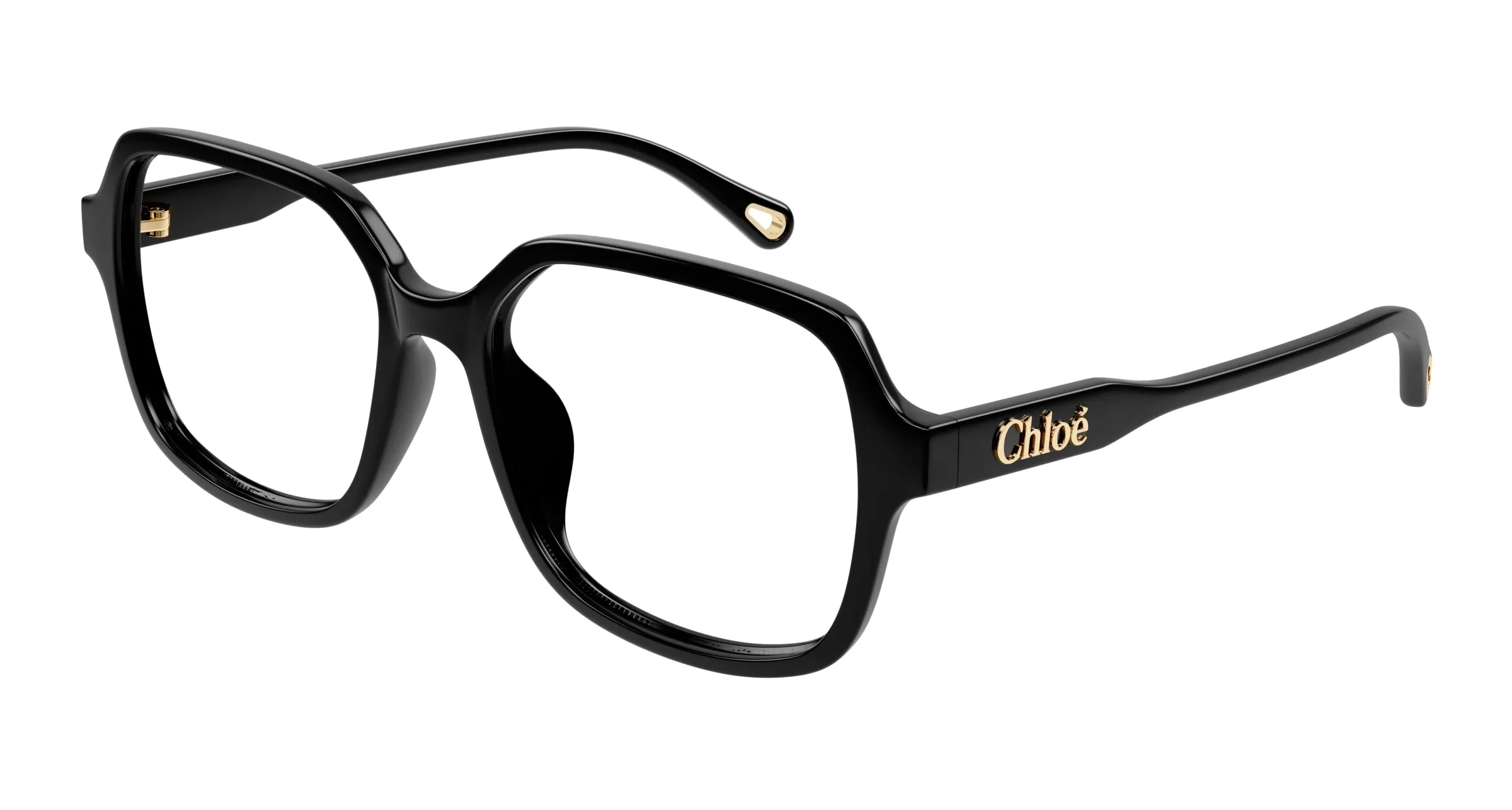 Chloé CH0277OA 001 Montature da vista Acetato Nero Trasparente Squadrata - immagine 1