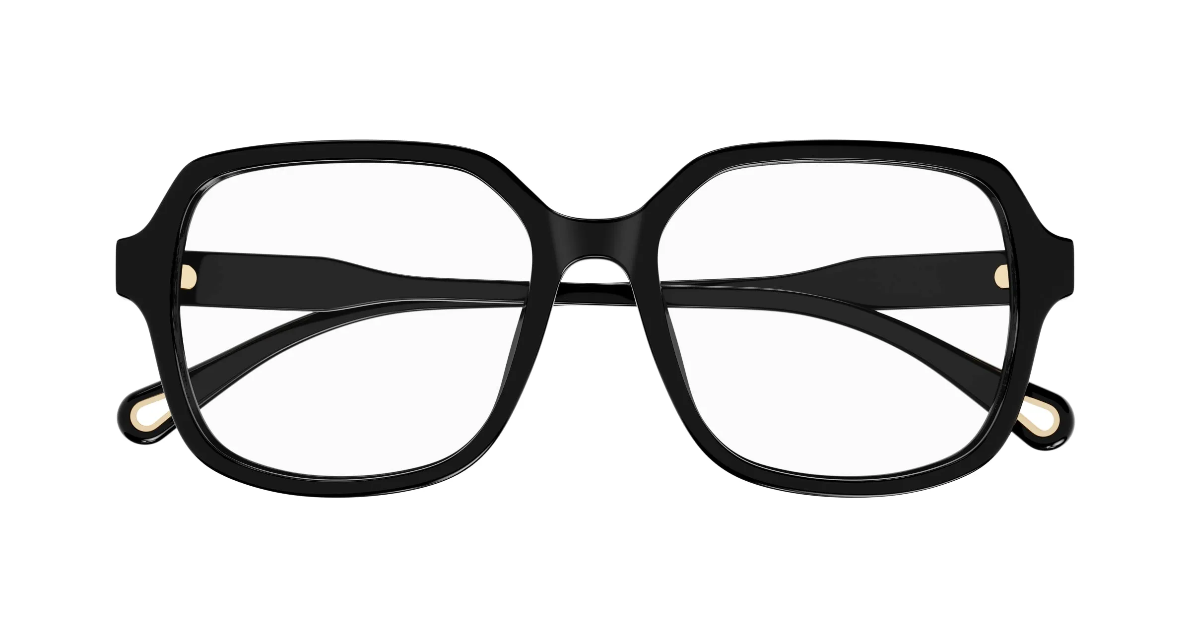 Chloé CH0277OA 001 Montature da vista Acetato Nero Trasparente Squadrata - immagine 2