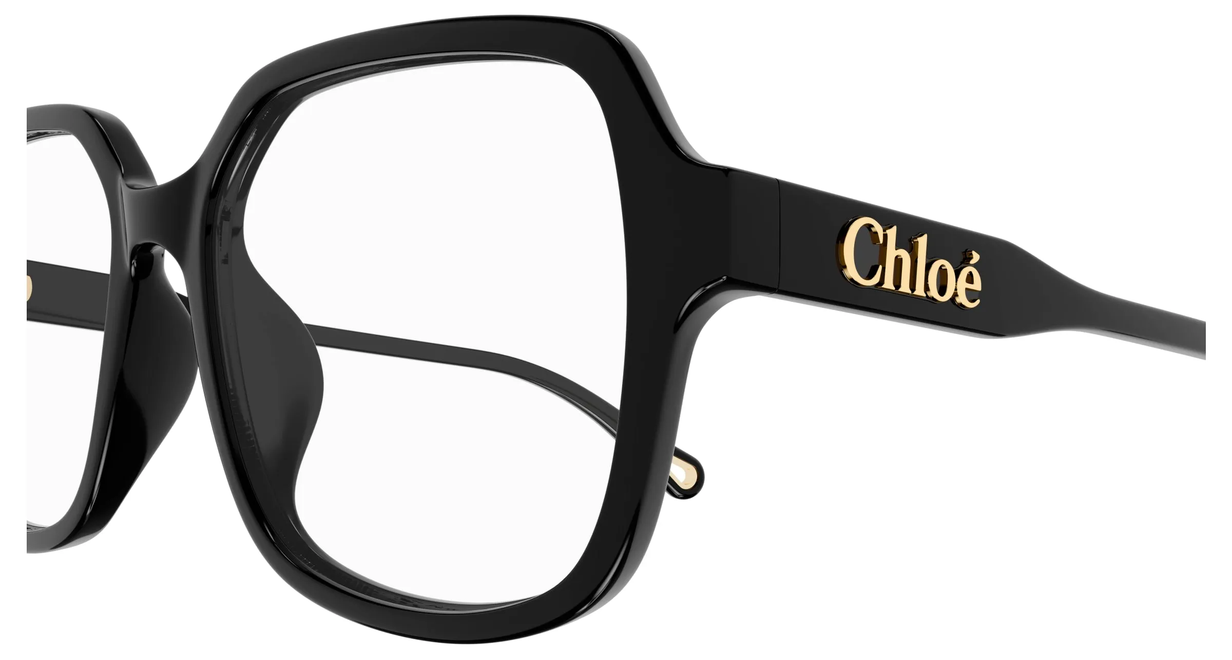 Chloé CH0277OA 001 Montature da vista Acetato Nero Trasparente Squadrata - immagine 3