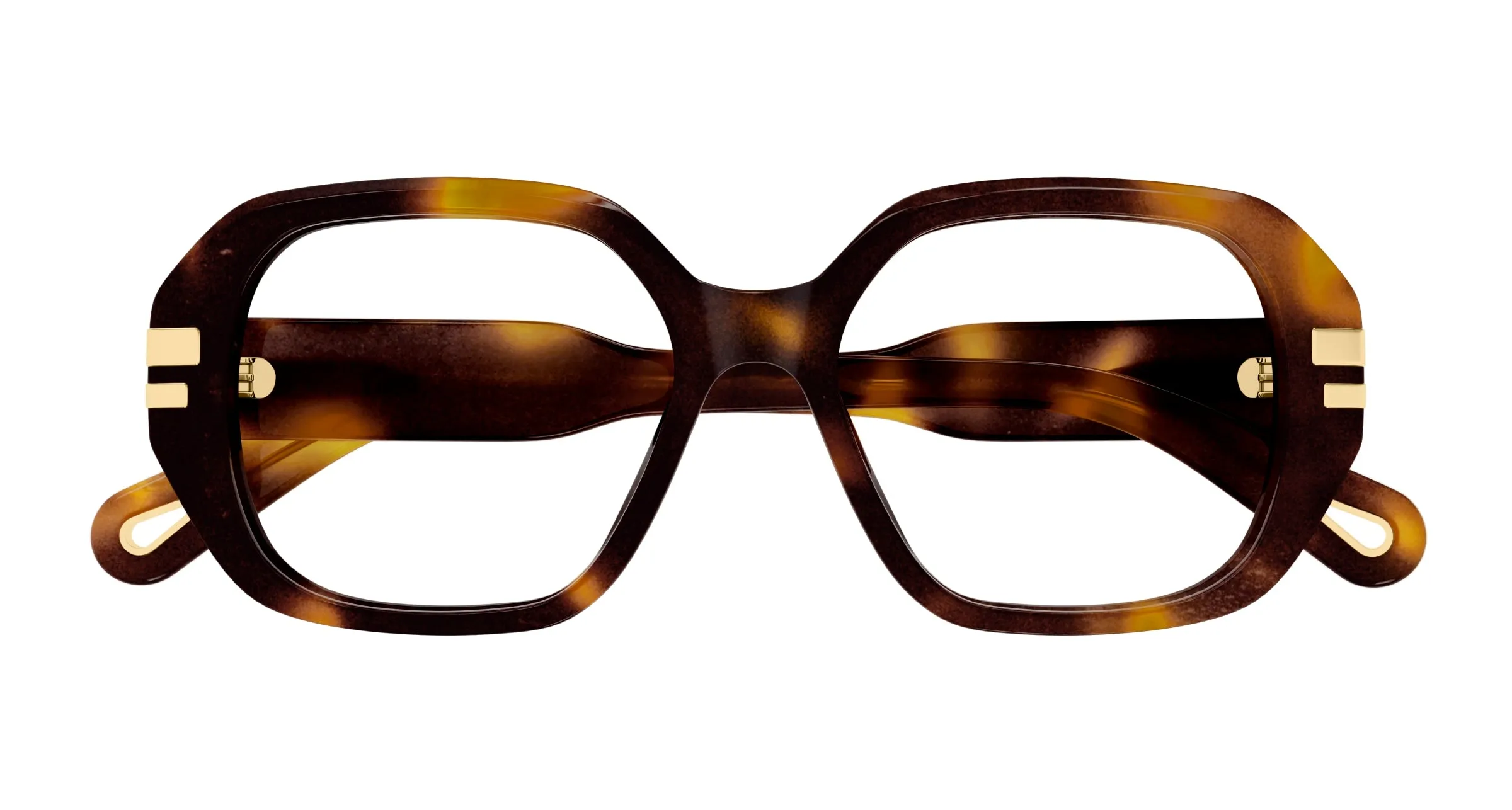 Chloé CH0266O 002 Montature da vista Acetato Havana Trasparente Squadrata - immagine 2