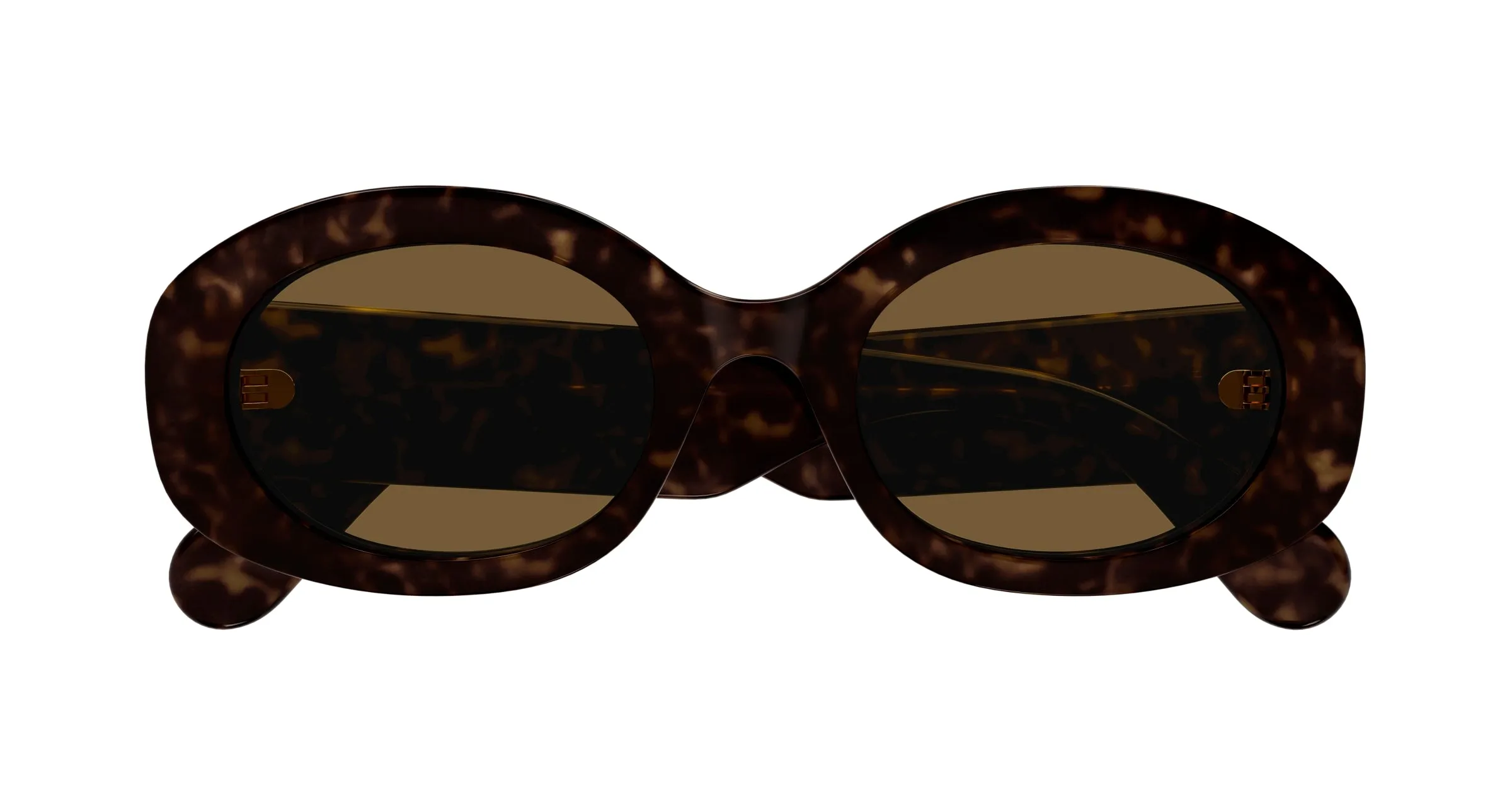 Chloé CH0258S 002 Occhiali da sole Acetato Havana Marrone Rotonda - immagine 2