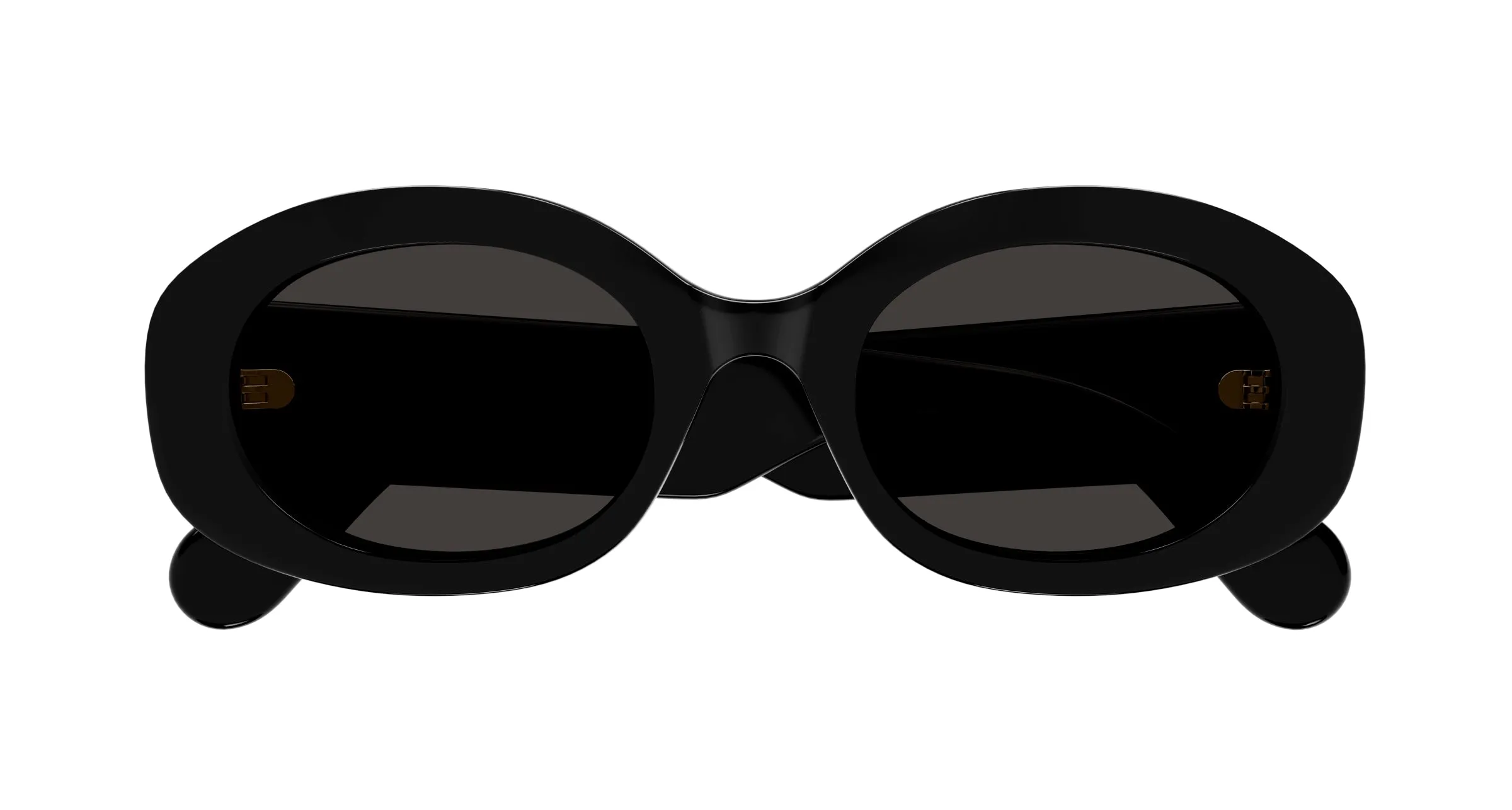 Chloé CH0258S 001 Occhiali da sole Acetato Nero Grigio Rotonda - immagine 2