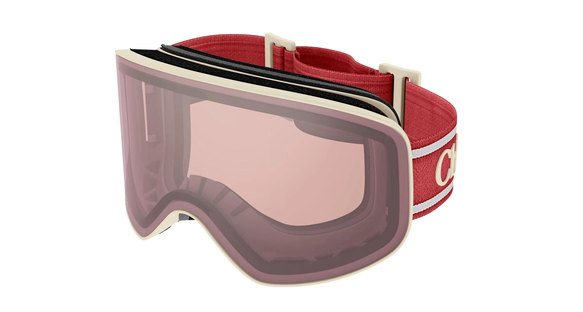 Chloé CH0072S 007 Occhiali da sole Iniettato Avorio Rosa Maschera - immagine 1