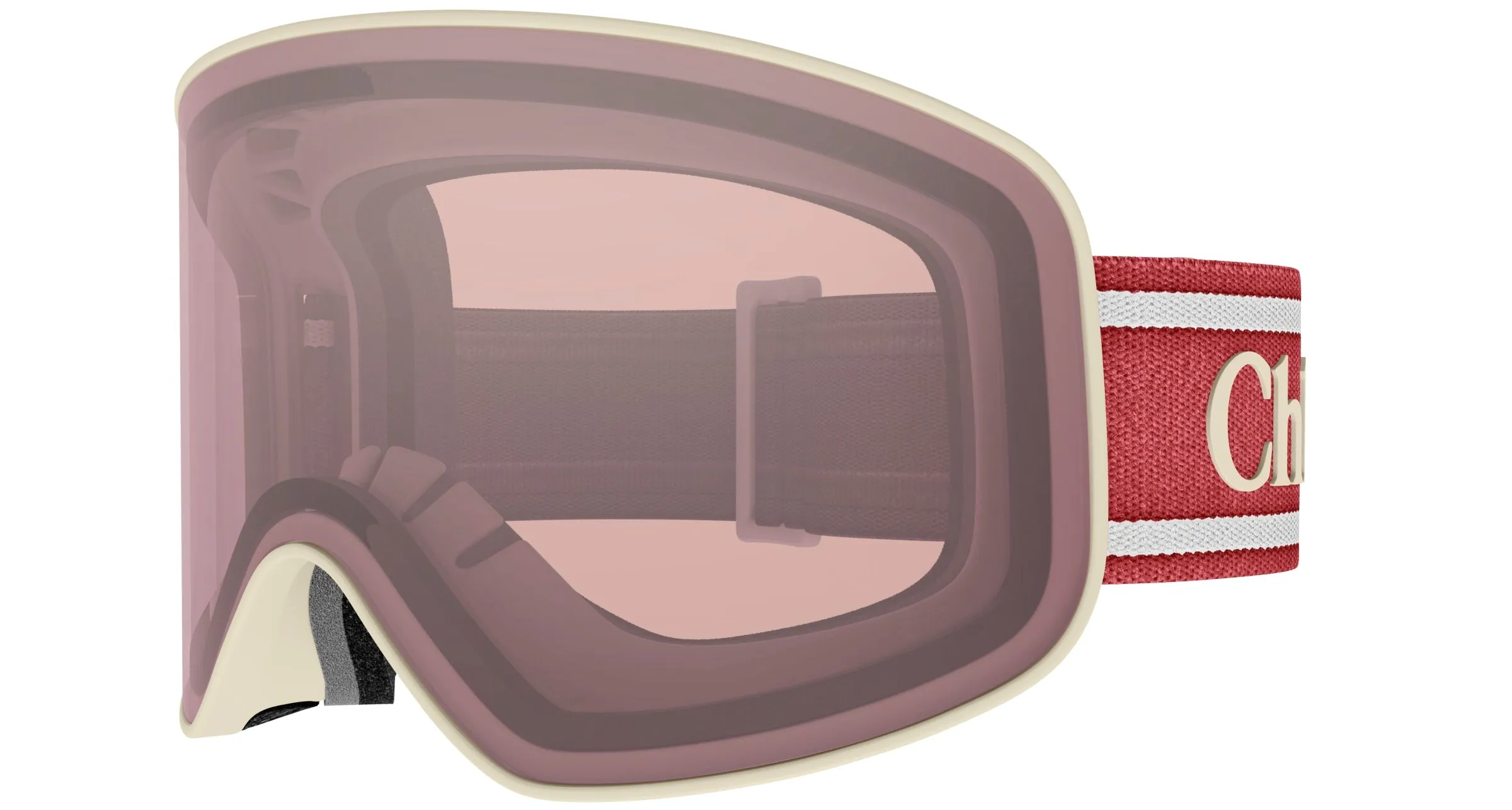 Chloé CH0072S 007 Occhiali da sole Iniettato Avorio Rosa Maschera - immagine 3