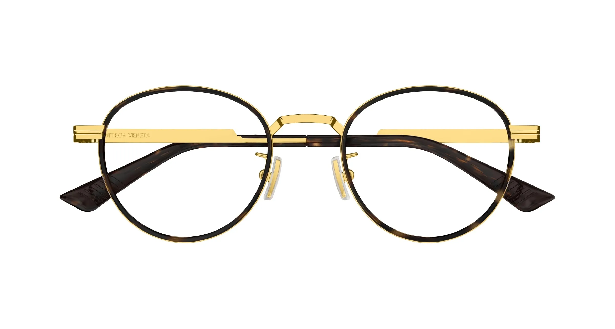 Bottega Veneta BV1337OJ 003 Montature da vista Metallo Oro Trasparente Rotonda - immagine 2