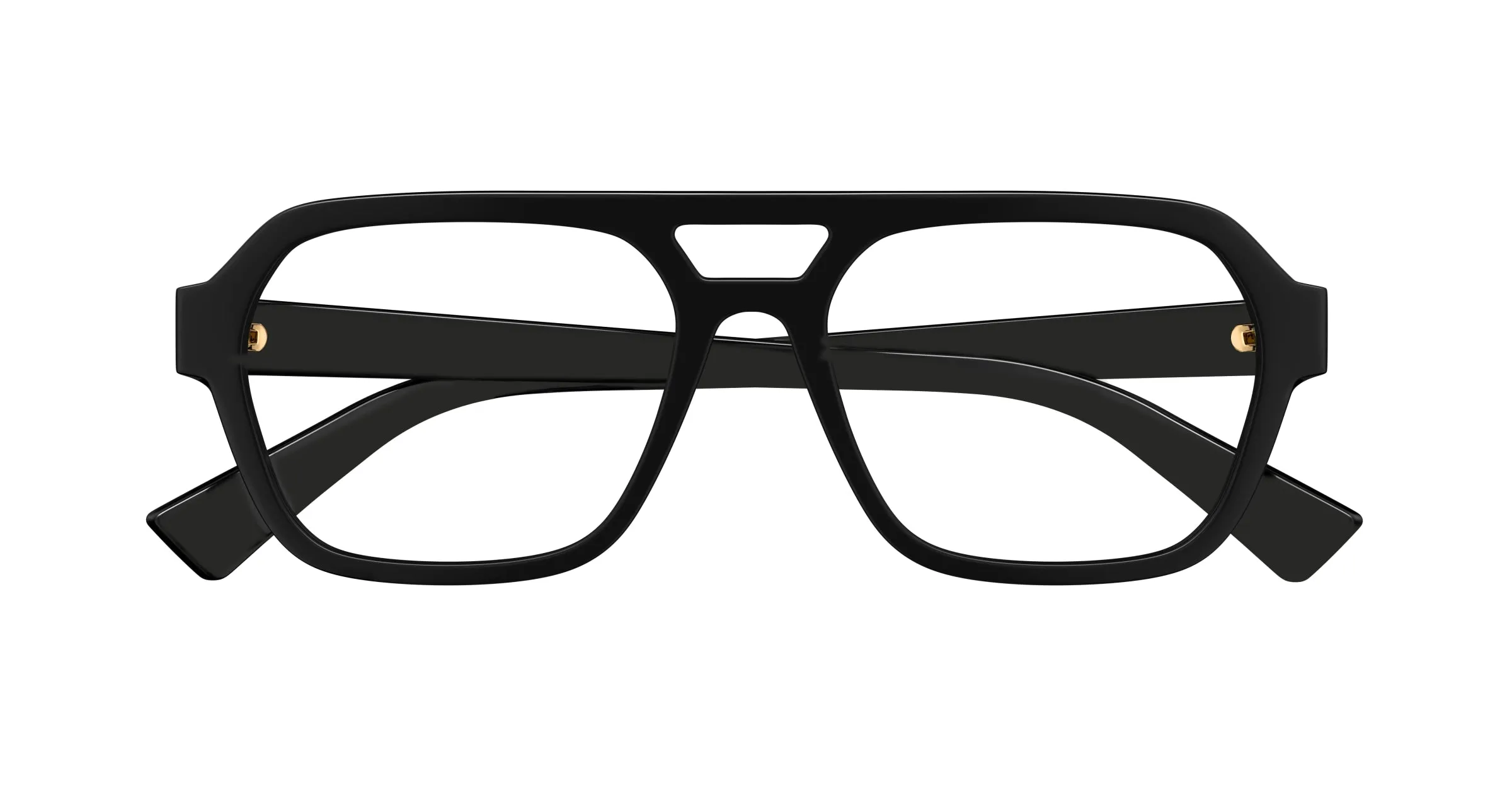 Bottega Veneta BV1336OA 001 Montature da vista Acetato Nero Trasparente Pilot - immagine 2