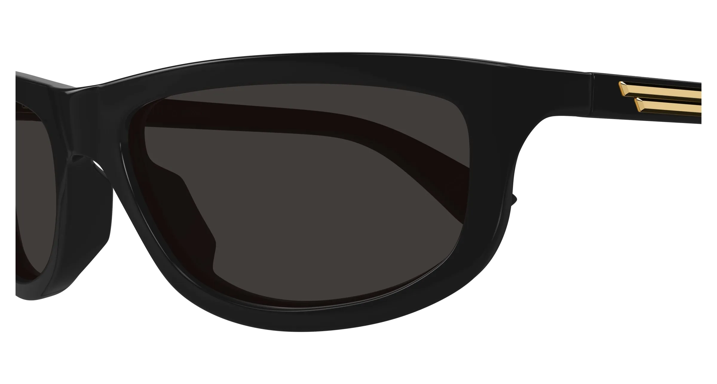 Bottega Veneta BV1327S 001 Occhiali da sole Acetato Nero Grigio Squadrata - immagine 3