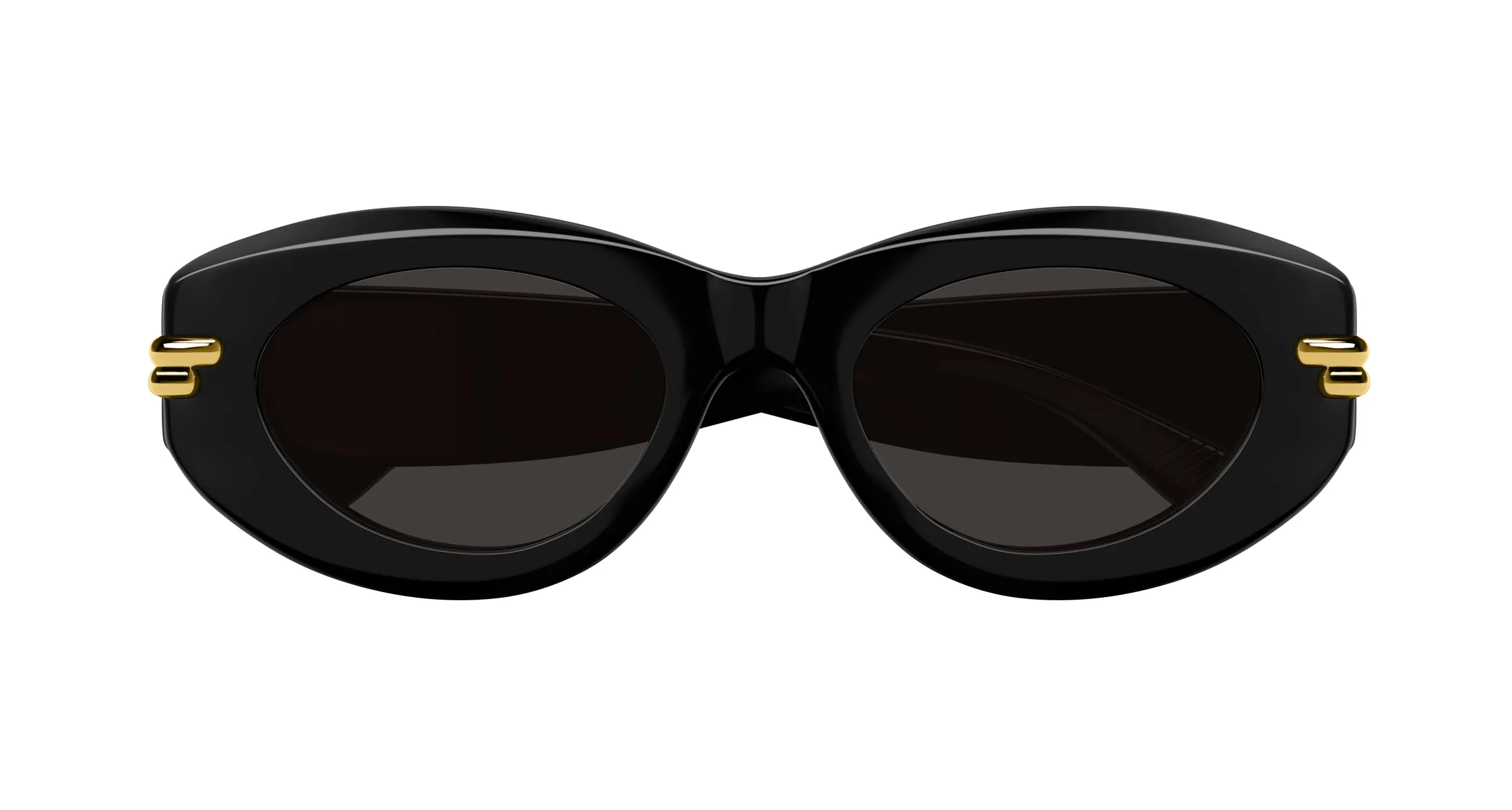 Bottega Veneta BV1322S 001 Occhiali da sole Acetato Nero Grigio Rotonda - immagine 2