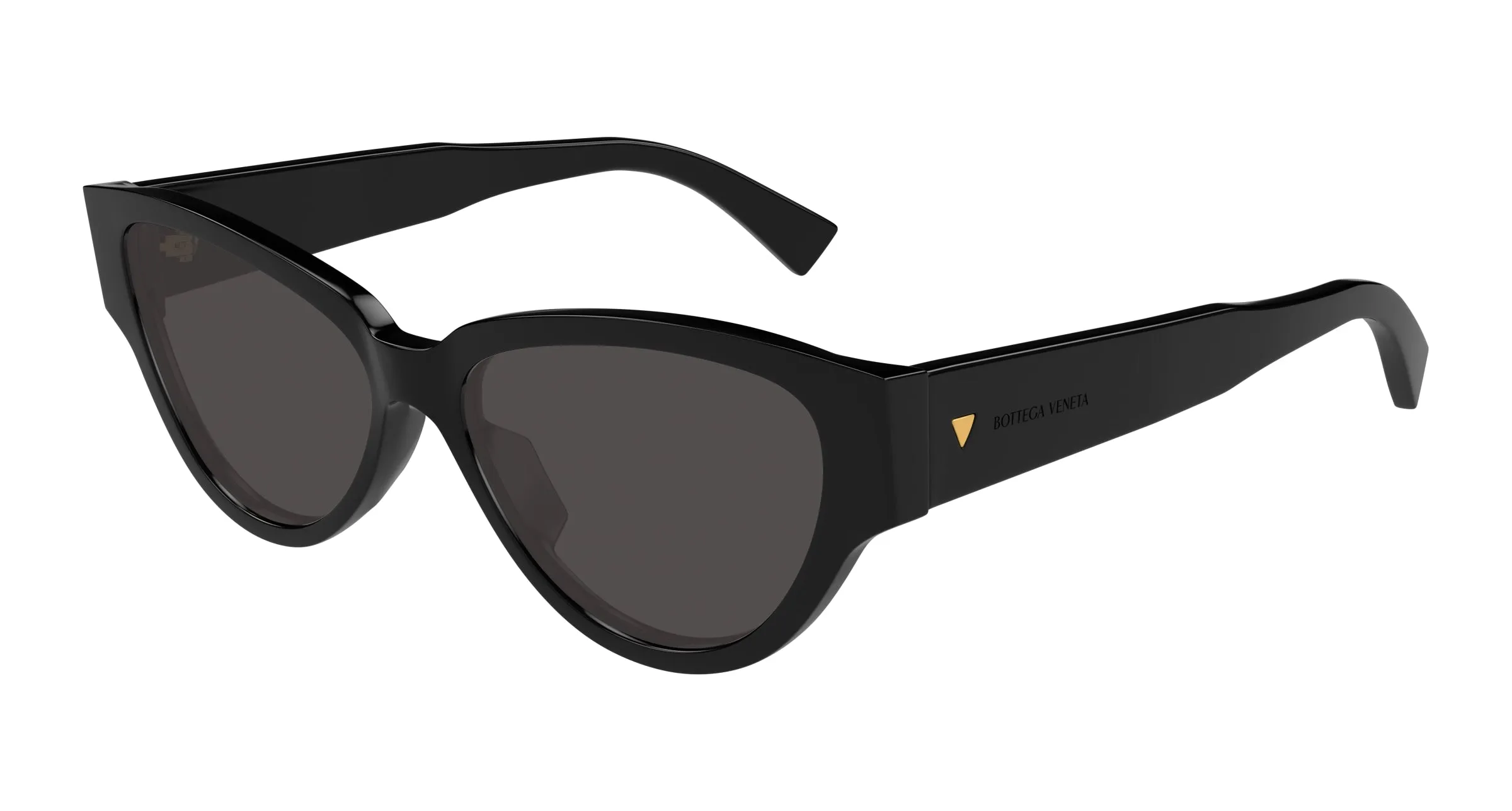 Bottega Veneta BV1319S 001 Occhiali da sole Acetato Nero Grigio Cat Eye - immagine 1